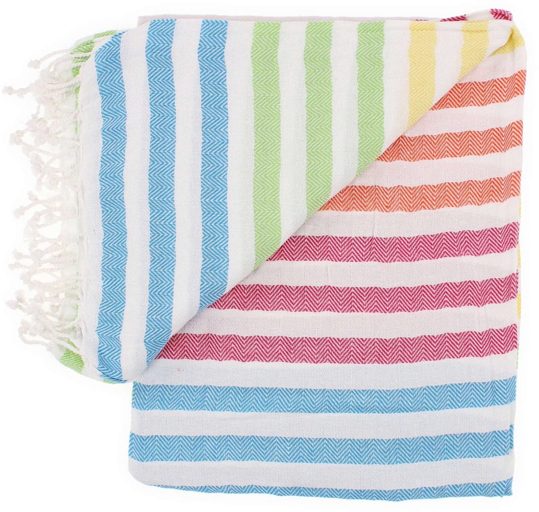 Ebaxx Strandtuch XL Strandtuch 100x180 m Hamam Bade Sauna Tuch Decke, 100 % Baumwolle