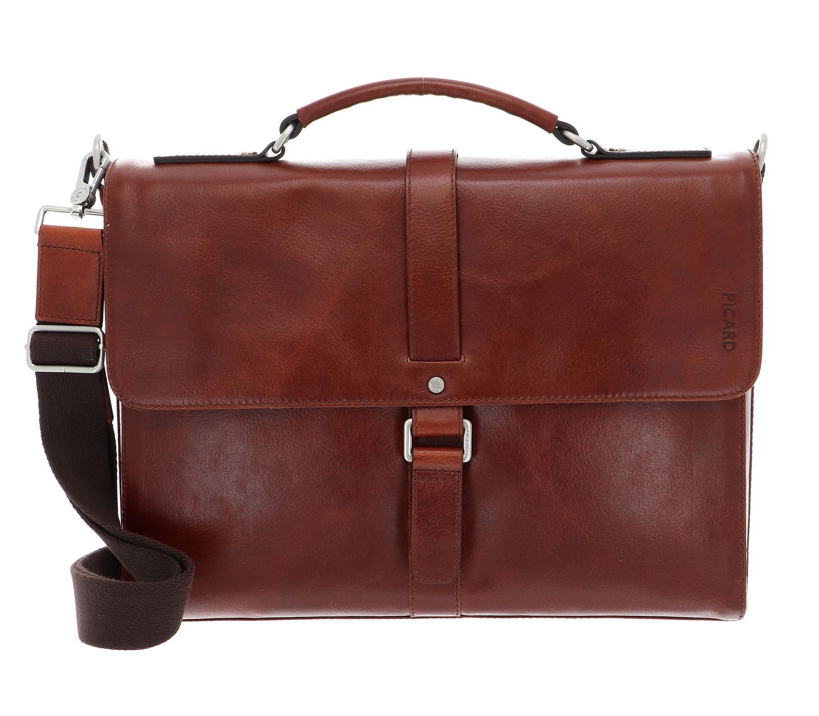 Picard Aktentasche Briefcase, aus echtem Büffelleder