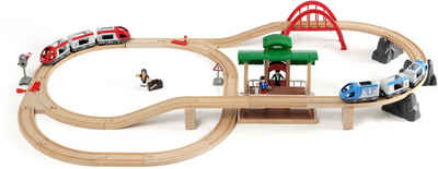 BRIO® Spielzeug-Eisenbahn BRIO® WORLD, Großes Bahn Reisezug Set, (Set), Made in Europe, FSC®- schützt Wald - weltweit