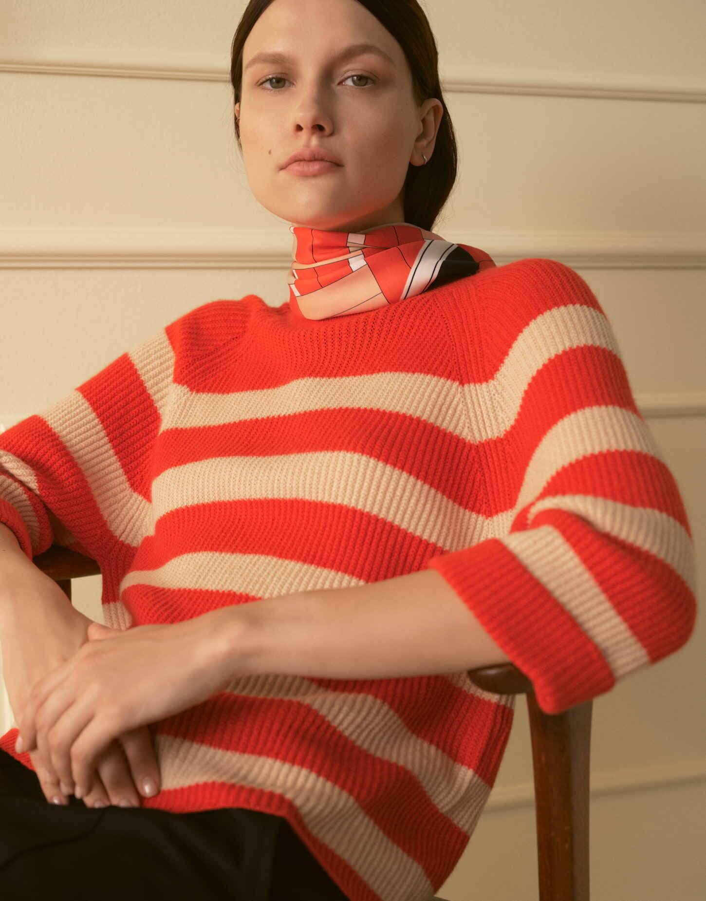 someday Strickpullover Tijou stripe