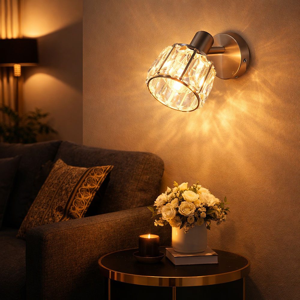 GLOBO LIGHTING Wandleuchte, Leuchtmittel nicht inklusive, Wandleuchte Glask günstig online kaufen