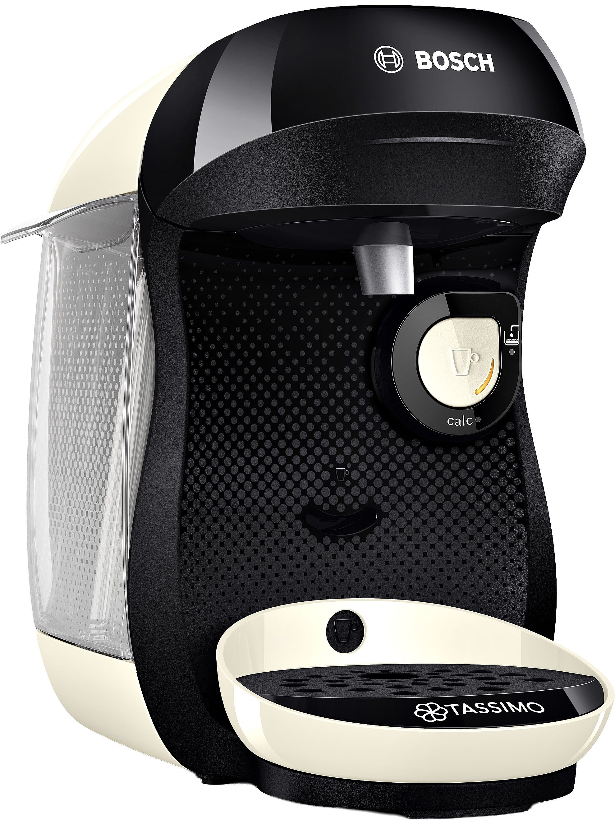 TASSIMO Kapselmaschine happy friendly TAS107E, über 70 Getränke, platzsparend, geeignet für alle Tassen, Wassertank 0,7 L, schwarz