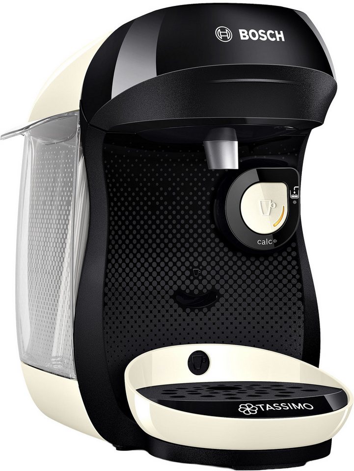TASSIMO Kapselmaschine happy friendly TAS107E, über 70 Getränke, platzsparend, geeignet für alle Tassen, Wassertank 0,7 L, schwarz