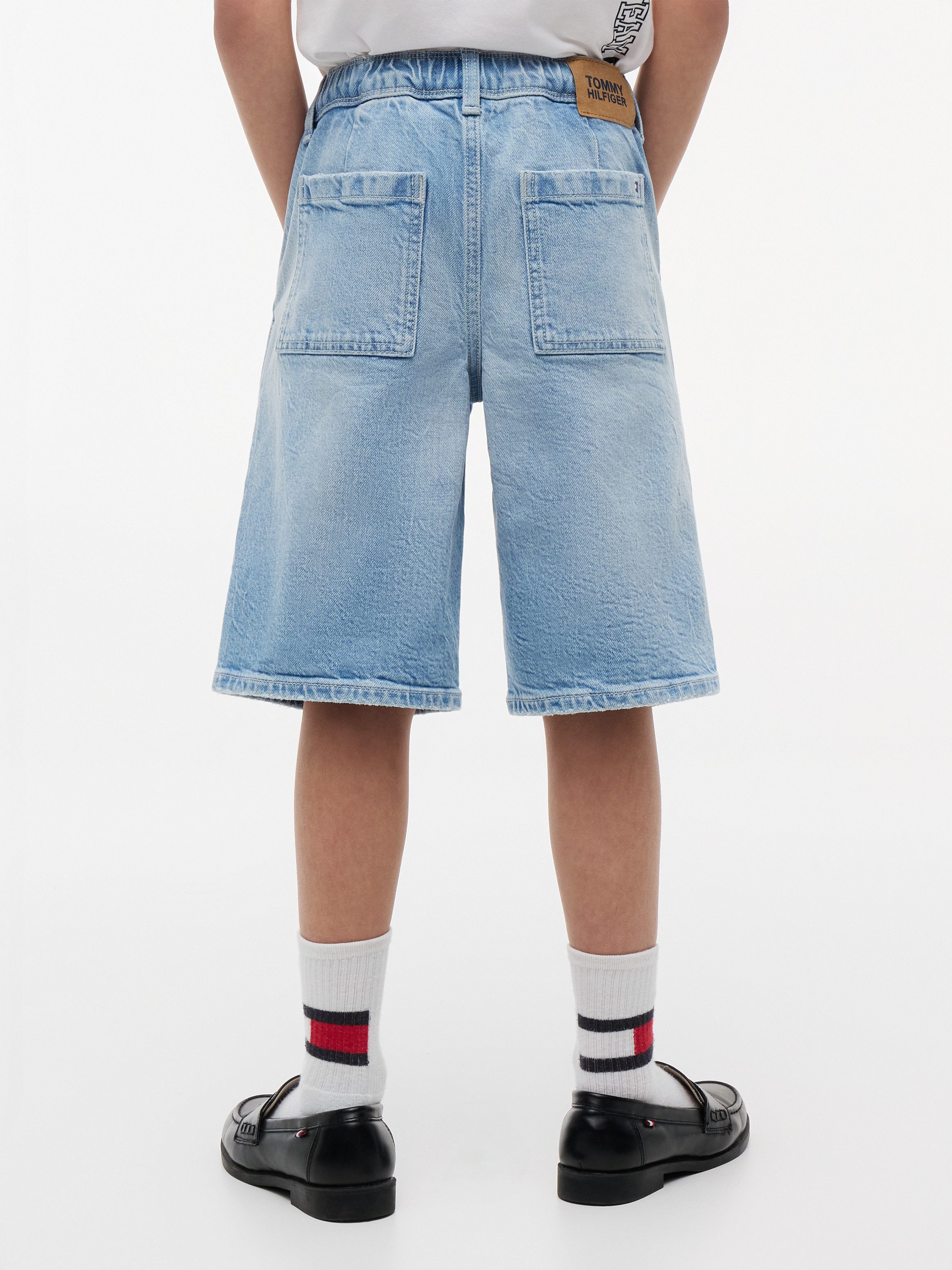 Tommy Hilfiger Shorts für Kinder bis 16 Jahre, elastischer Bund, Baggy-Style
