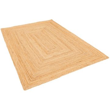 Sisalteppich Naturfaser Teppich Jute Salsa Bordüre, Pergamon, Rechteckig, Höhe: 10 mm