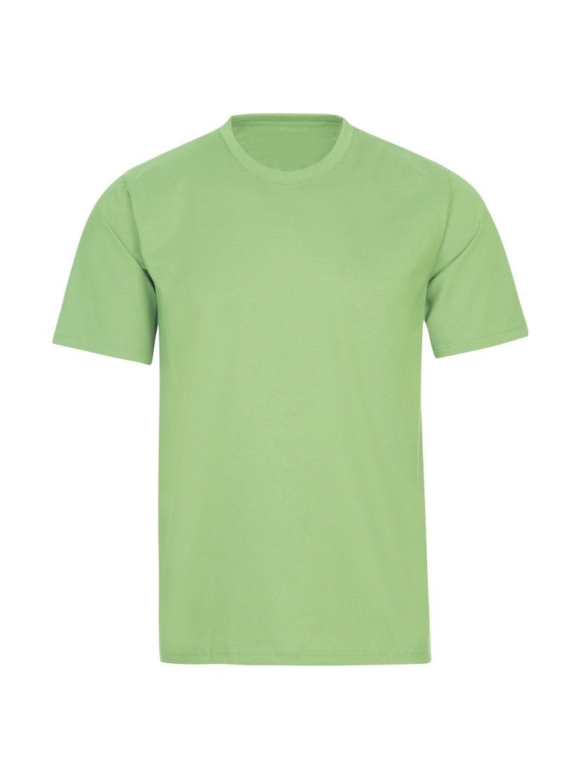Baumwolle Trigema pistazie DELUXE TRIGEMA T-Shirt T-Shirt
