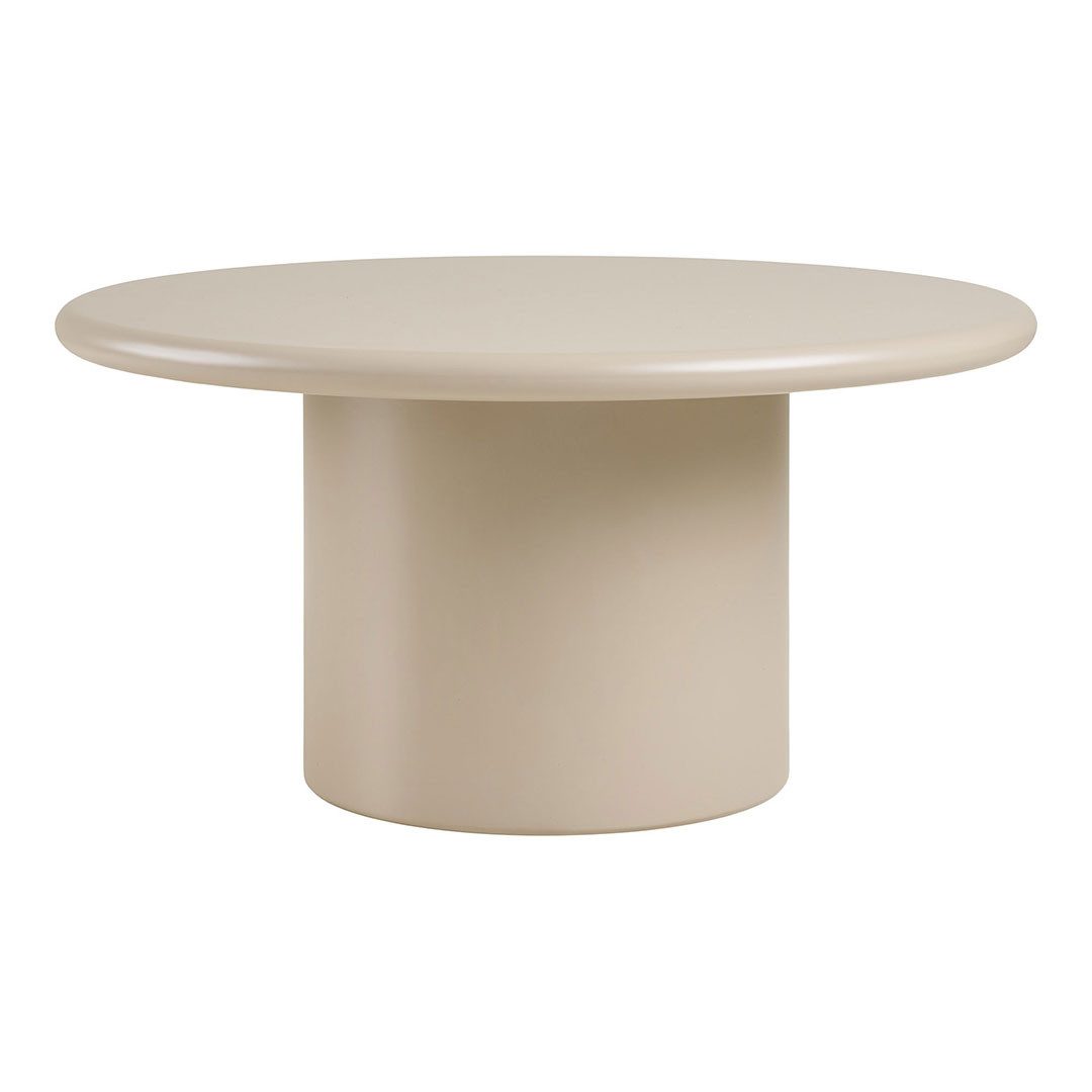 ebuy24 Couchtisch Nagano Couchtisch Ø80cm sandfarben. günstig online kaufen