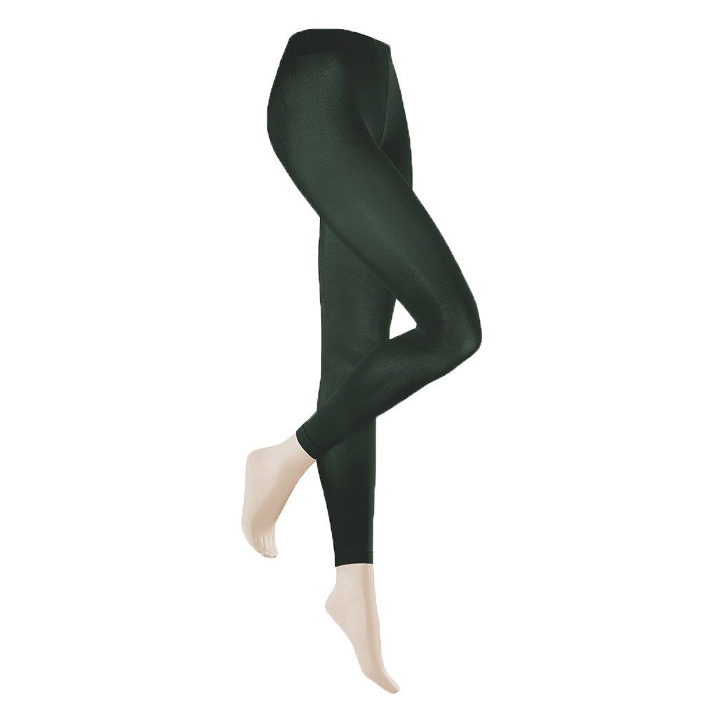 KUNERT Leggings VELVET (Packung, 1-tlg., 1-er Pack) semi-transparent & matt cameo green