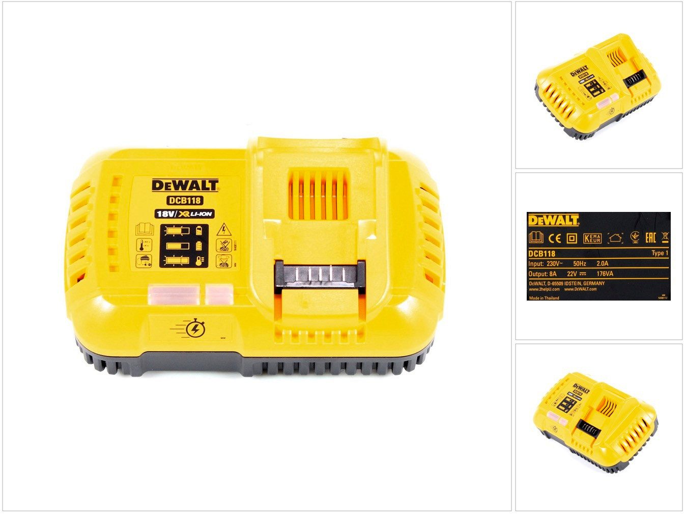 DeWalt DCB 118 XR FlexVolt 54 V / 18 V Akku Schnell Ladegerät Schnelllade-Gerät