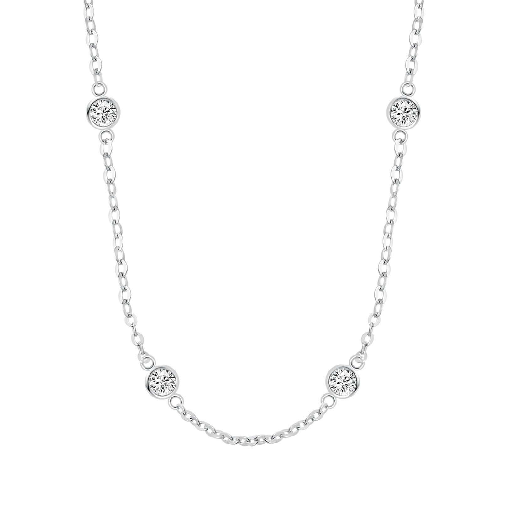 Lotus Silberkette Silver Damen Halskette LP3451-1/1 Zirkonia 42+3 cm