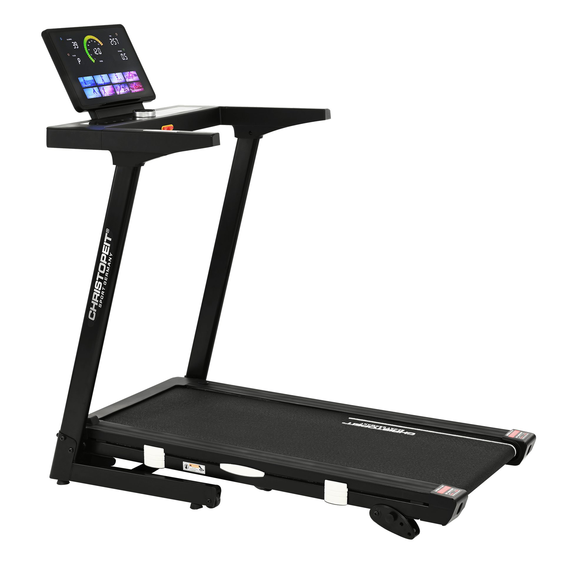 Christopeit Sport® Laufband Laufband TM 4000 S, bis max. 16 km/h, klappbar, 120 kg max. Benutzergewicht