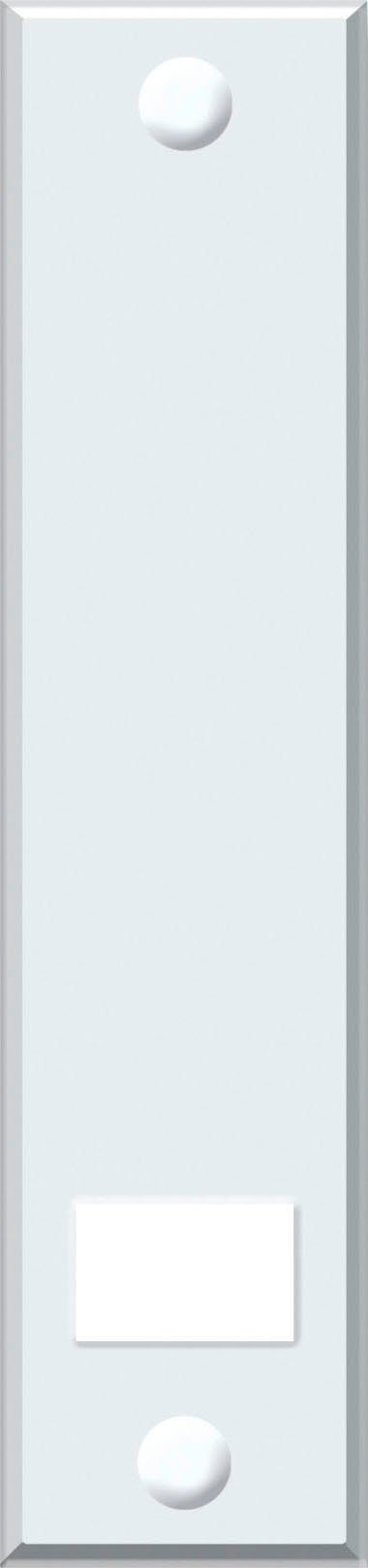 SCHELLENBERG Gurtwickler-Abdeckplatte für Kunststoff Maxi, 135 weiß passend Einlassgurtwickler, langlebig, Zubehör mm, aus für Einlassgurtwickler