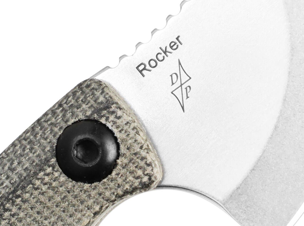 Rocker Green Micarta mit Neckknife D2 Kydexscheide Kizer Universalmesser Kizer