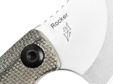 Kizer Universalmesser Kizer Rocker D2 Micarta Green Neckknife mit Kydexscheide, (1 St)