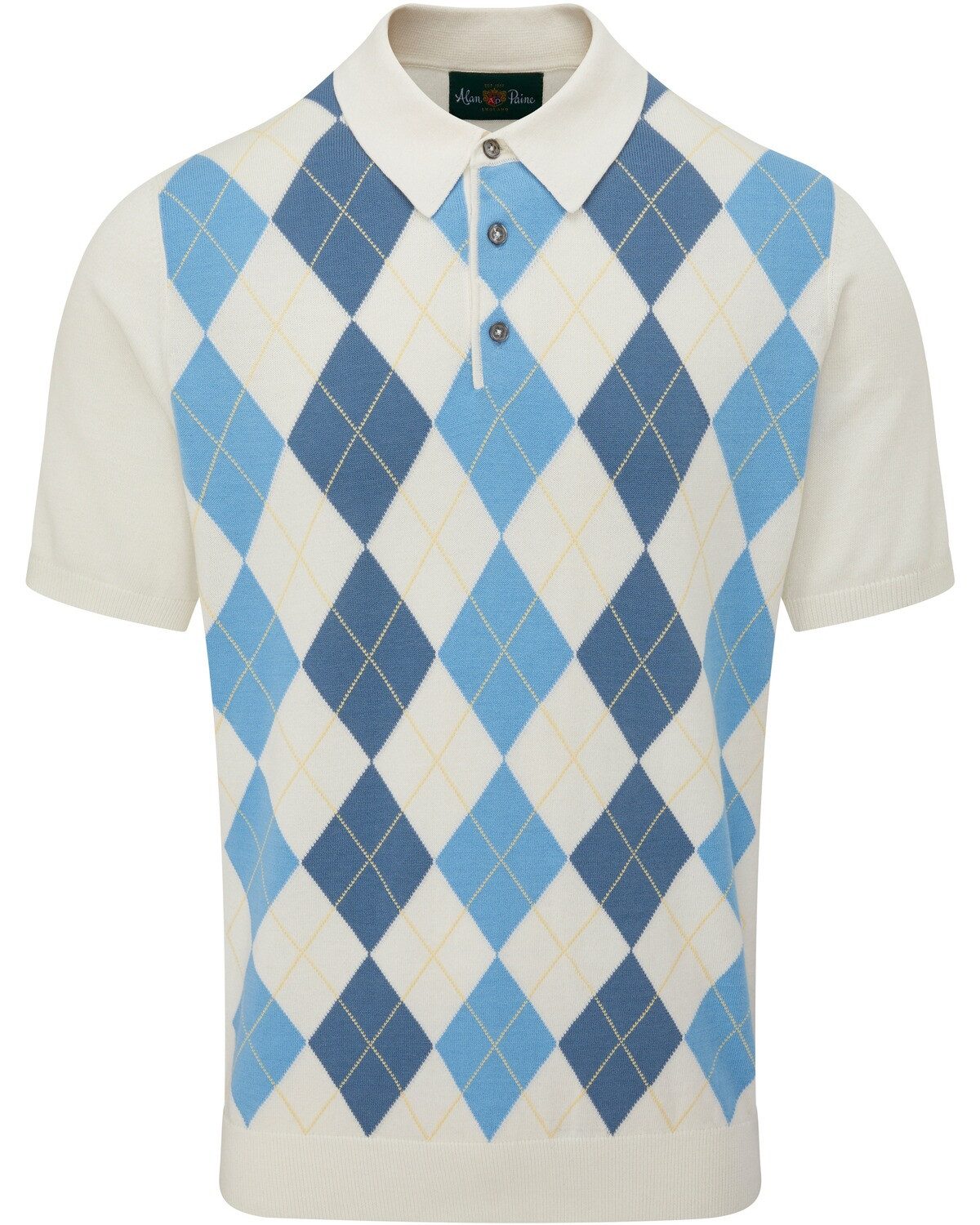Alan Paine Poloshirt Argyle-Poloshirt Falfield