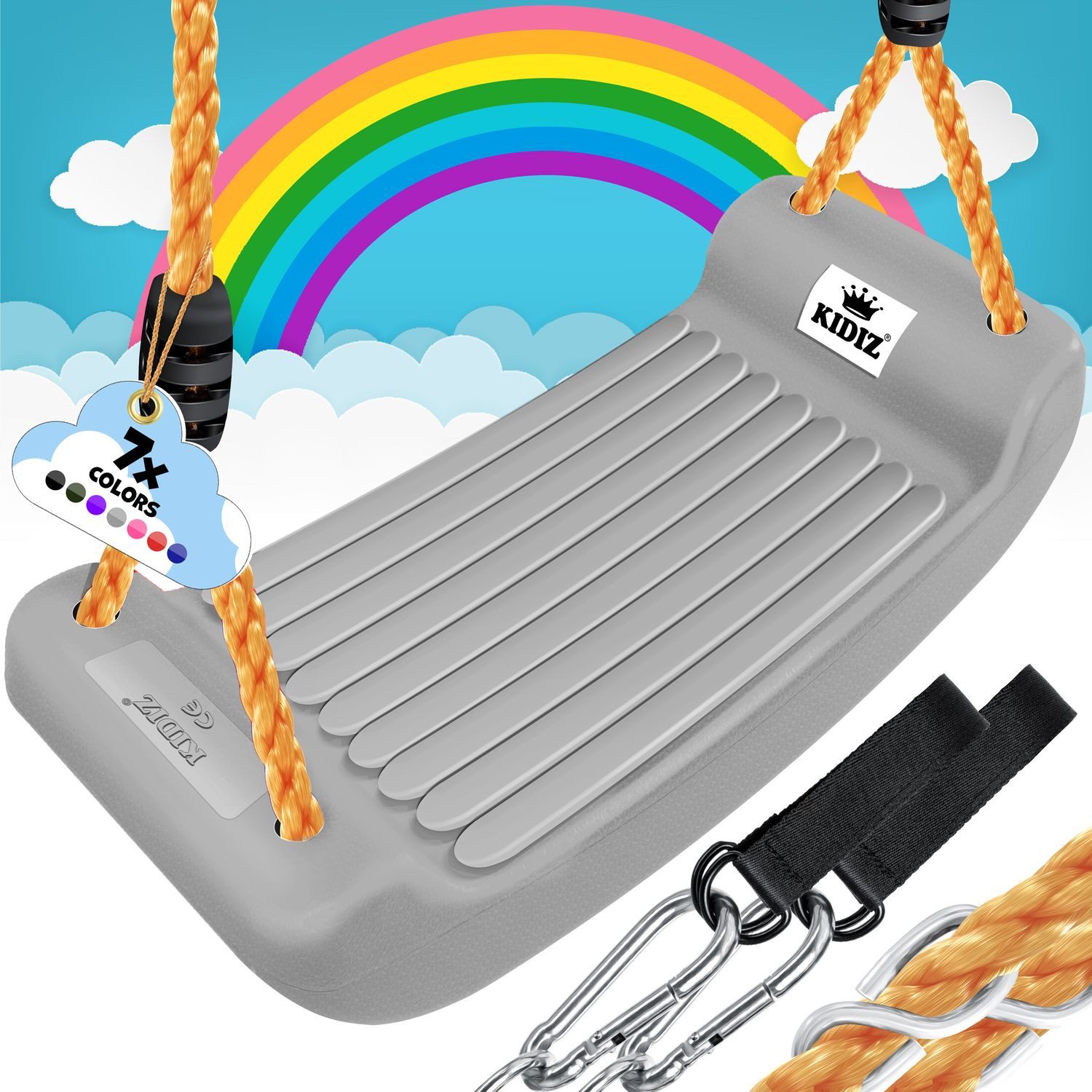 KIDIZ Einzelschaukel, Schaukel Kinderschaukel Set Ink. Zubehör Schaukelsitz Schaukel