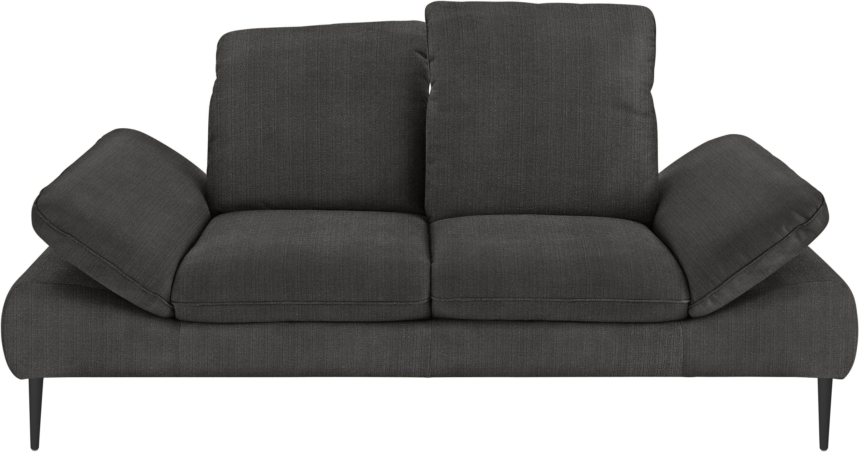 W.SCHILLIG 2,5-Sitzer enjoy&MORE, Füße cm Sitztiefenverstellung, Breite schwarz 232 pulverbeschichtet