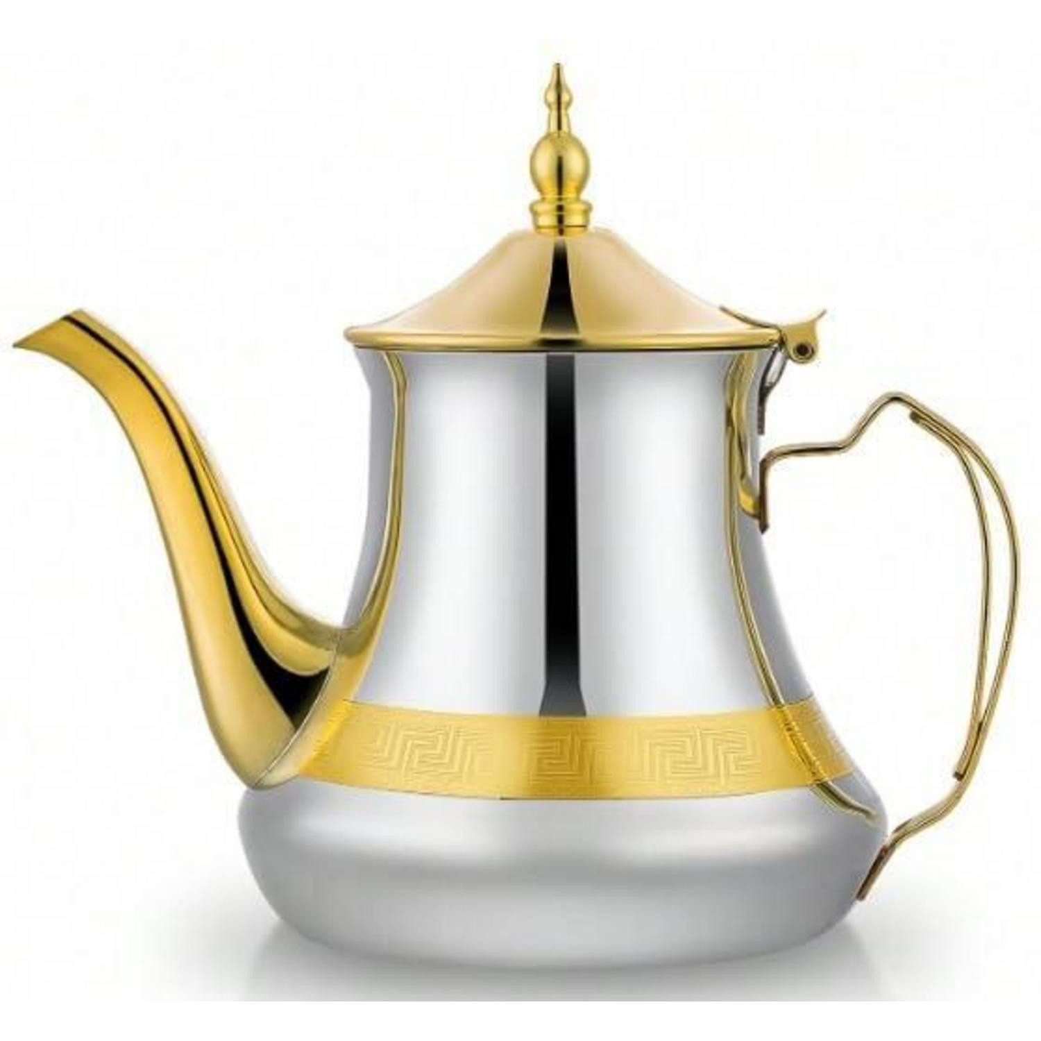 LuxusKollektion Teekanne Teekanne Arabisch Edelstahl 1.4L