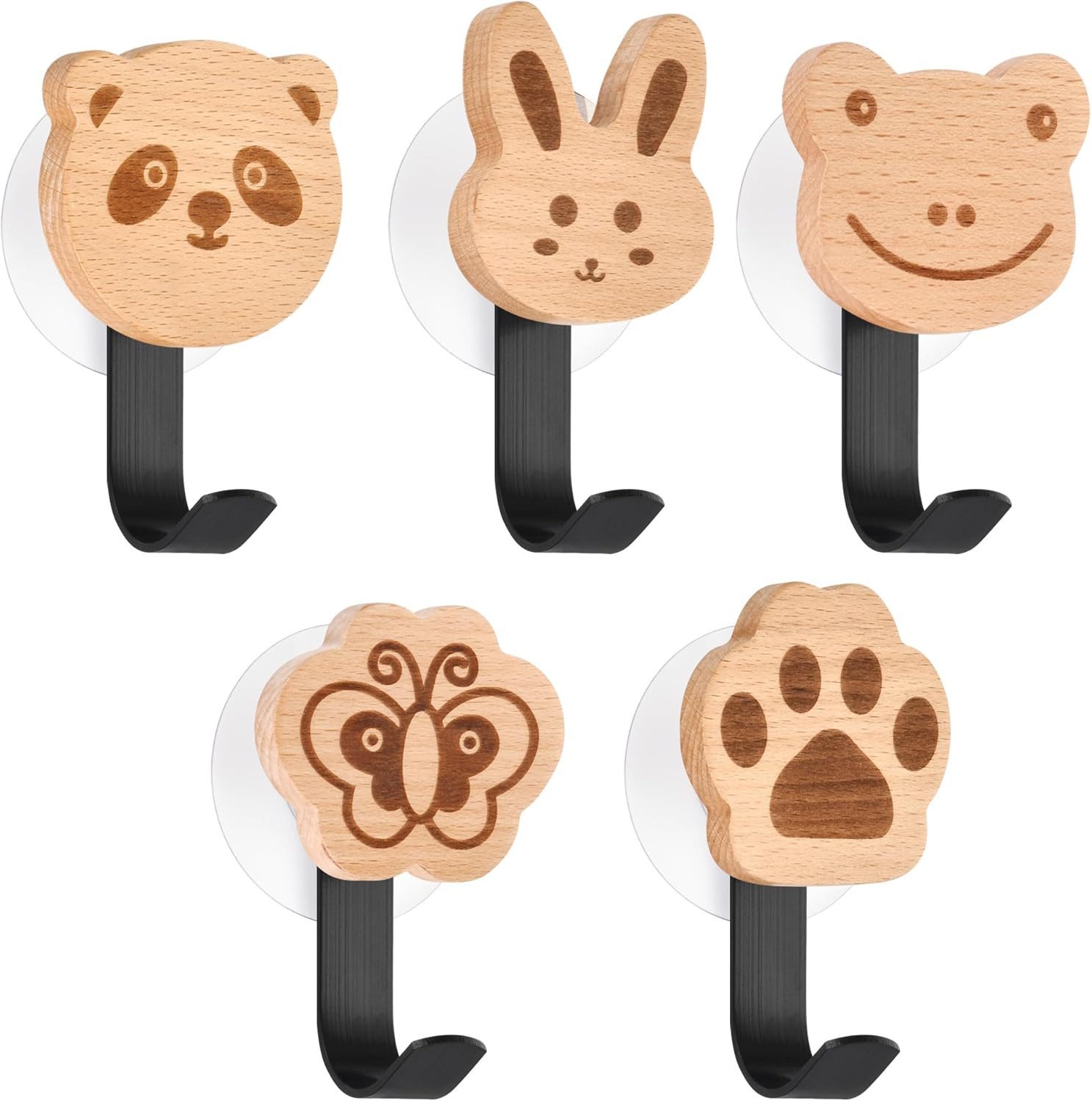 BlingBin Kleiderhaken 5pcs Holz Kleiderhaken Kinder günstig online kaufen