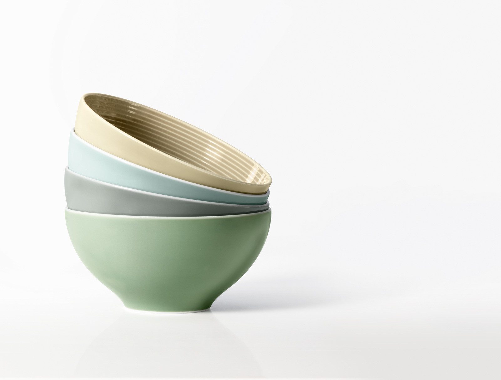Seltmann Weiden Schale Beat Color Glaze Müslischalen ø 15,7 cm 6er Set, Porzellan, (6 Schalen, 6-tlg)