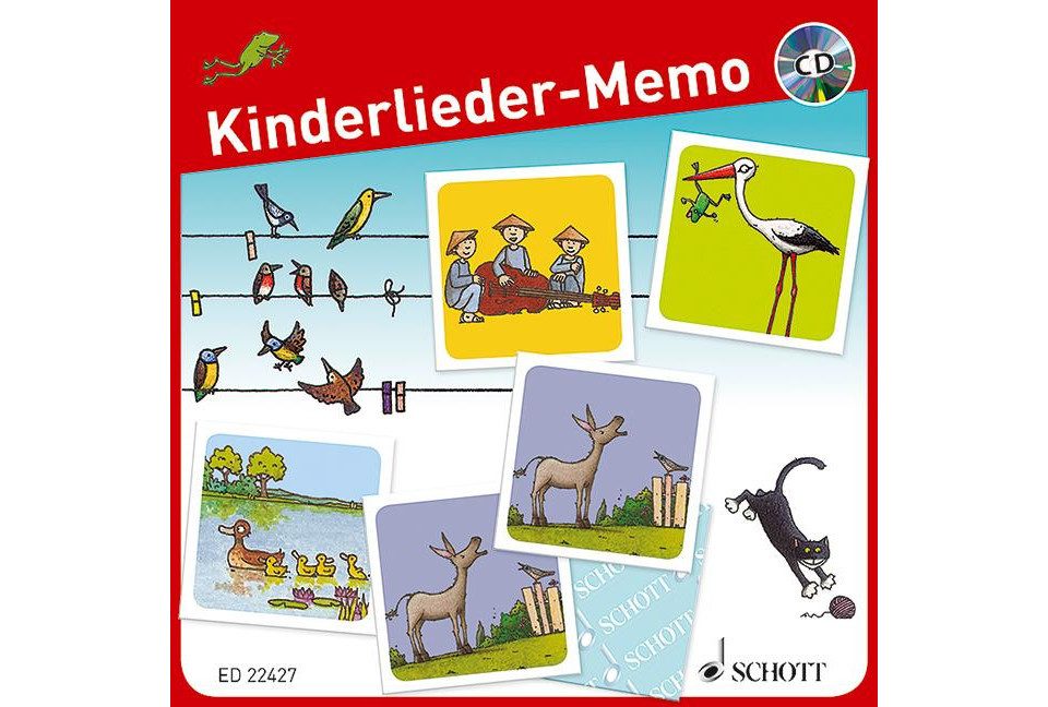 Schott Verlag Spiel Kinderlieder-Memo