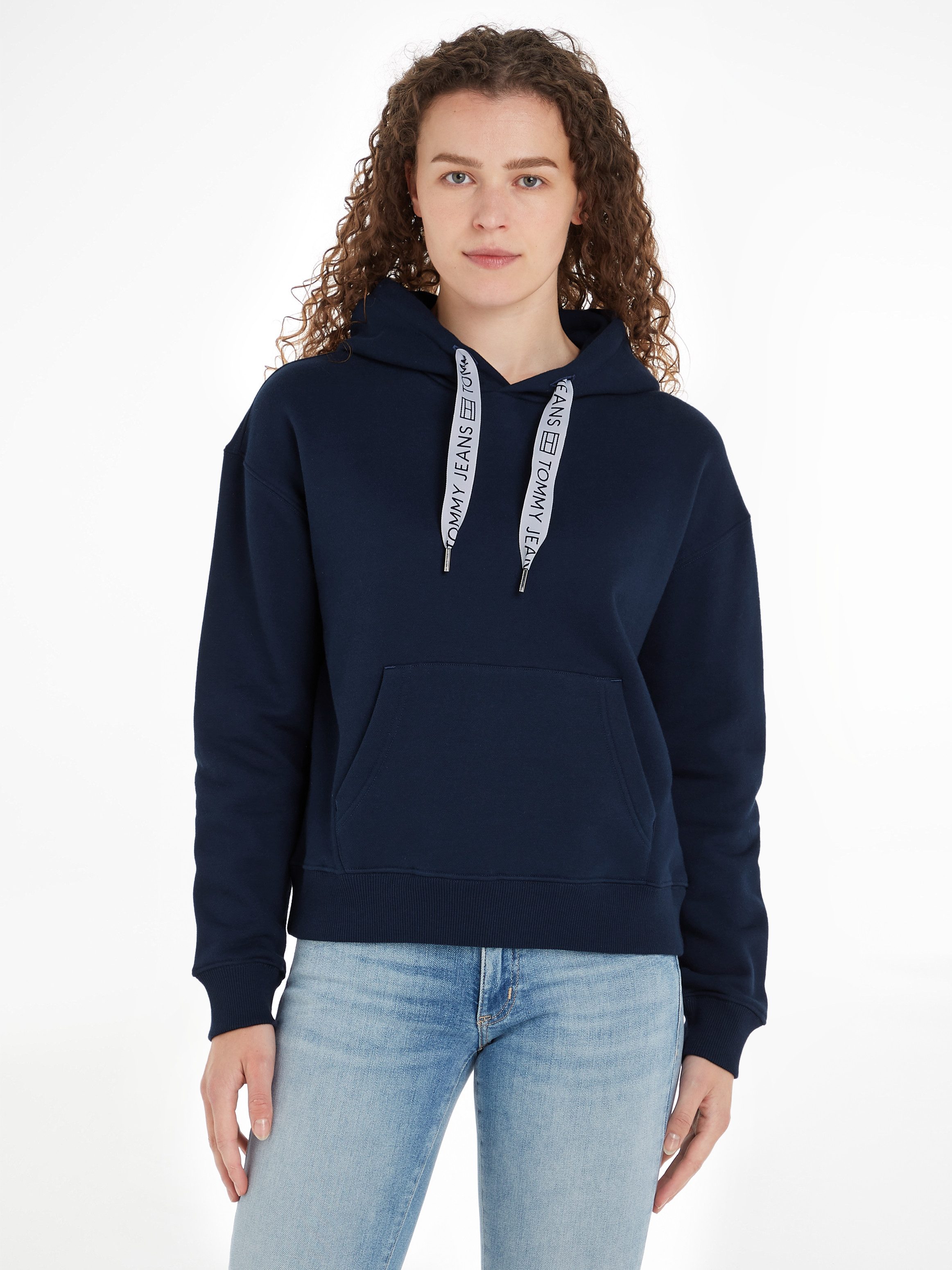 Tommy Jeans Curve Kapuzensweatshirt TJW BXY LOGO DRAWCORD HOODIE EXT Große Größen