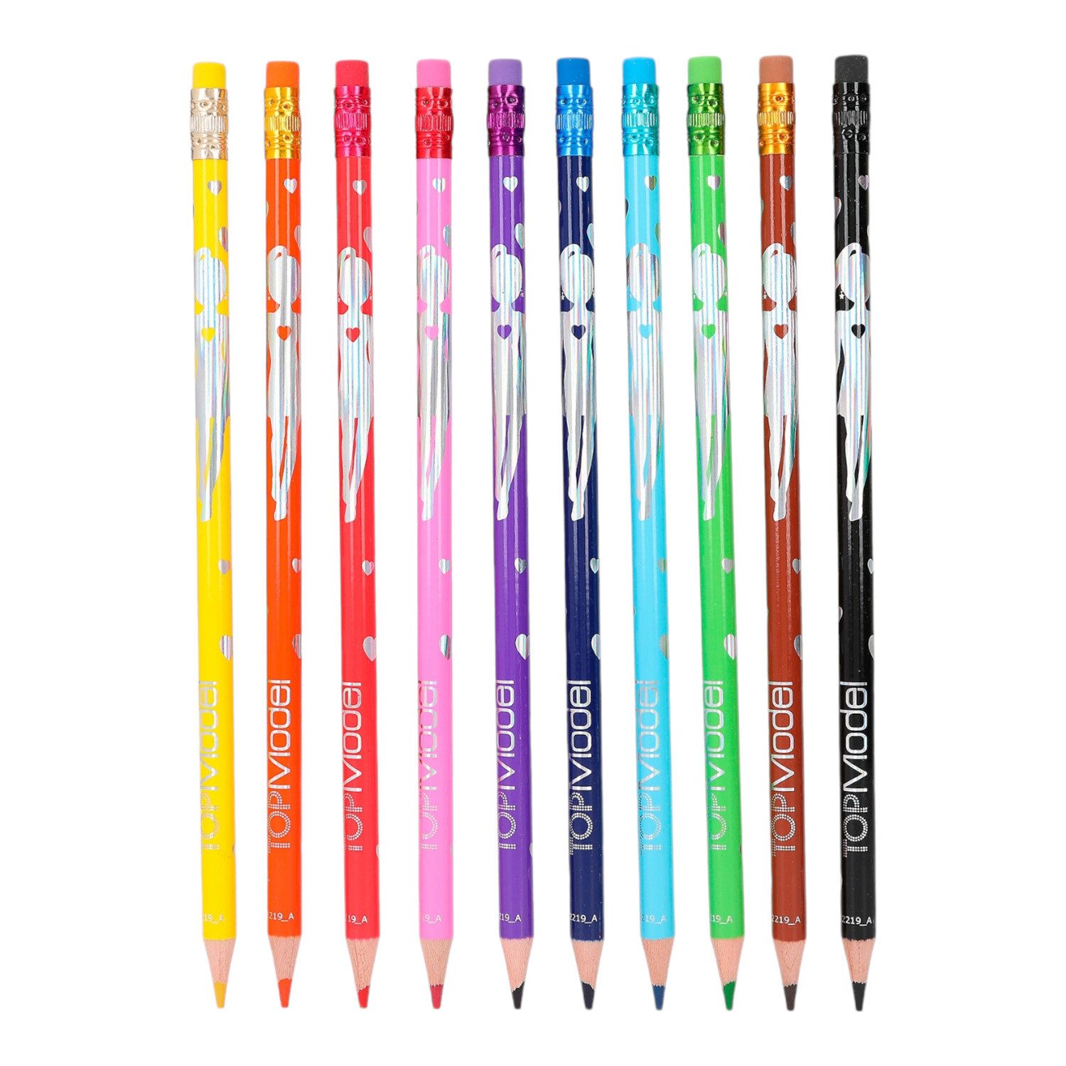 TOPModel Buntstift TOPModel Radierbare Buntstifte mit TOPModel Motiv im 10er-Set