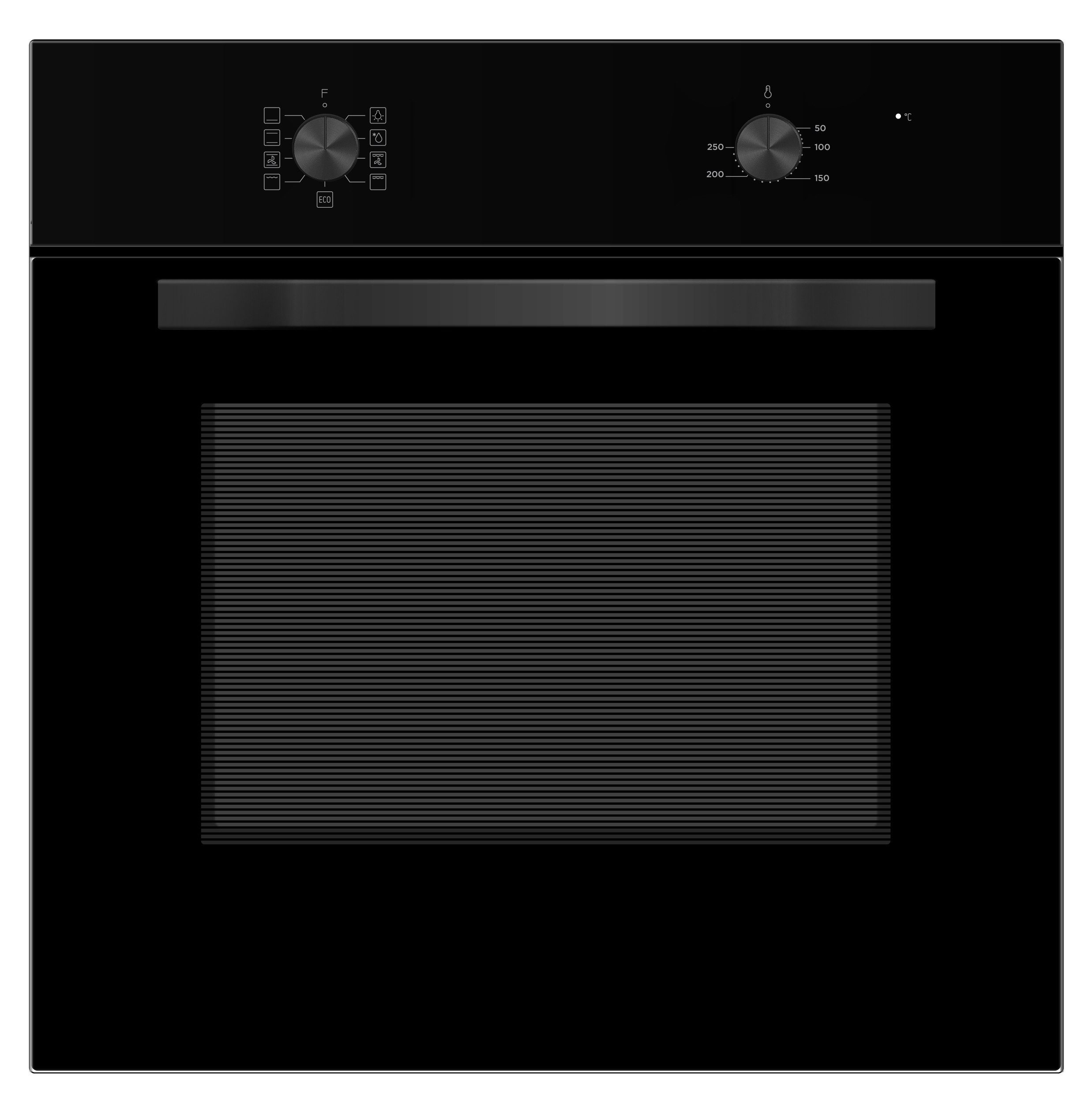 PKM Einbaubackofen PKM Einbaubackofen F7-2BA schwarz