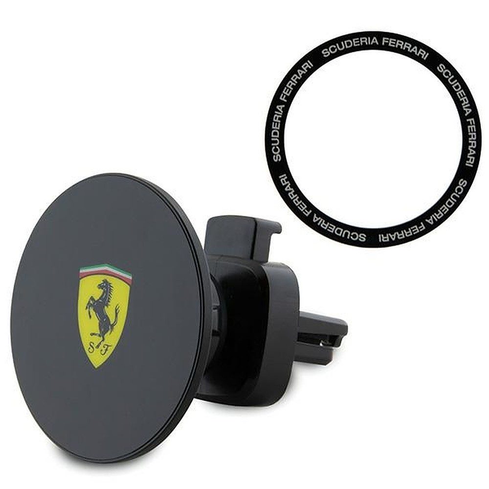 Ferrari Smartphone-Halterung Magnet Lüftungshalterung, (Spar-Set, 1-tlg., Magnetisch, MagSafe-kompatibel, inkl. Metallring)