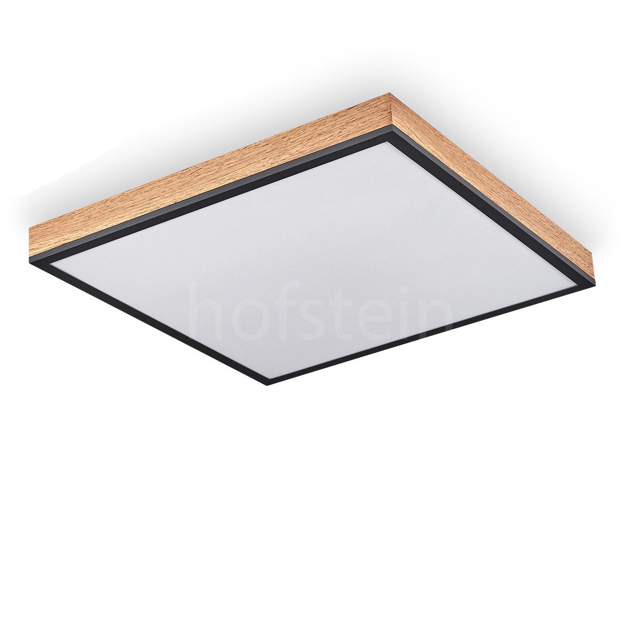 hofstein Deckenleuchte »Vacil« eckige Deckenlampe aus Metall in Schwarz/Bra günstig online kaufen