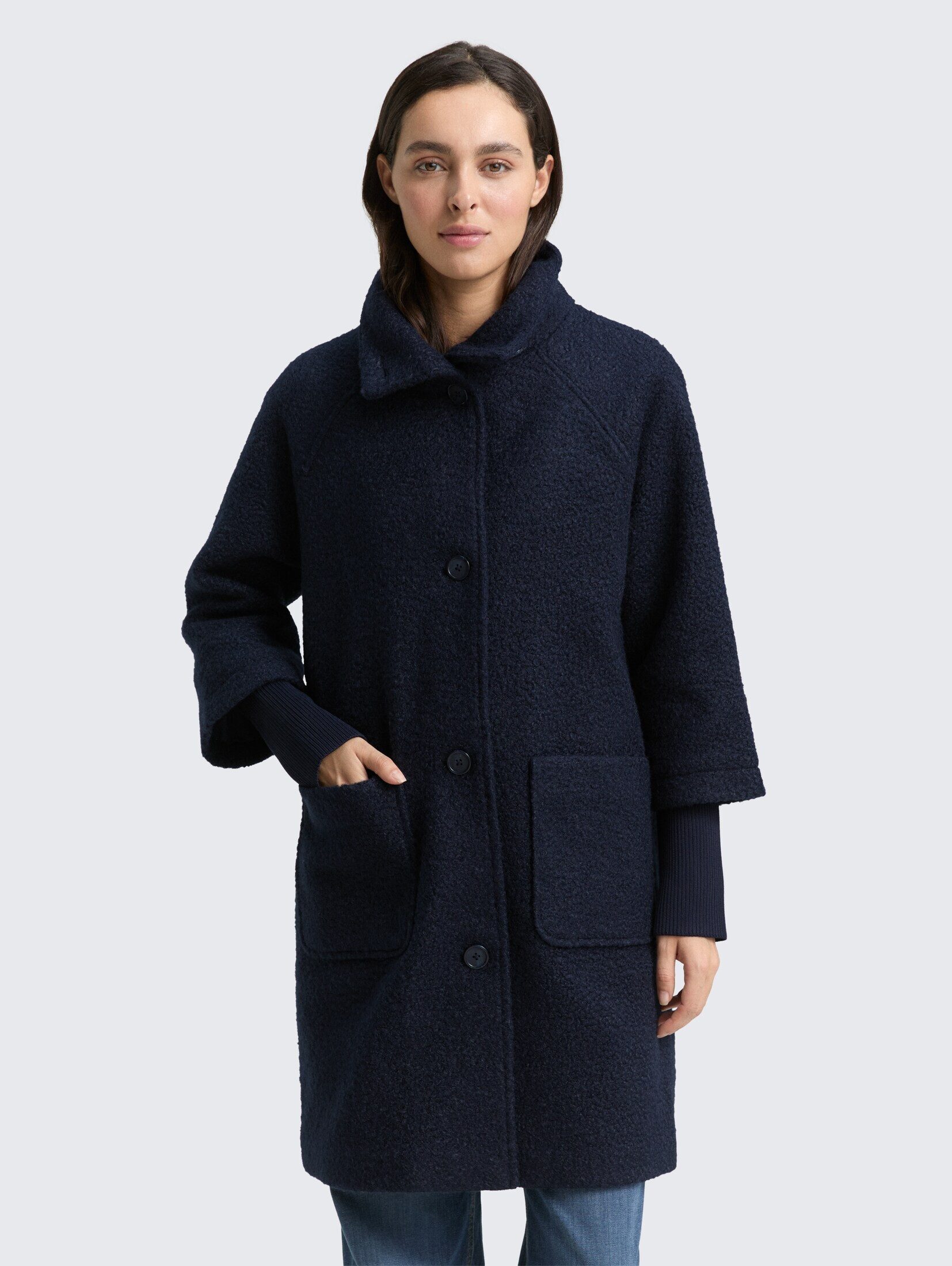 TOM TAILOR Kurzmantel Jacken Bouclé Mantel günstig online kaufen