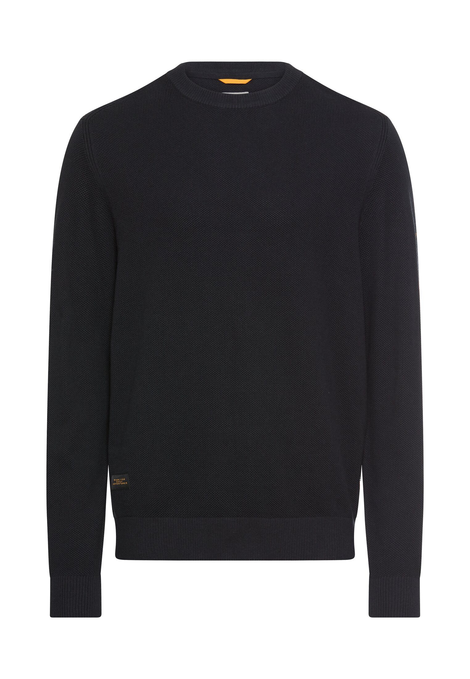 camel active Strickpullover unifarben und aus reiner Baumwolle günstig online kaufen