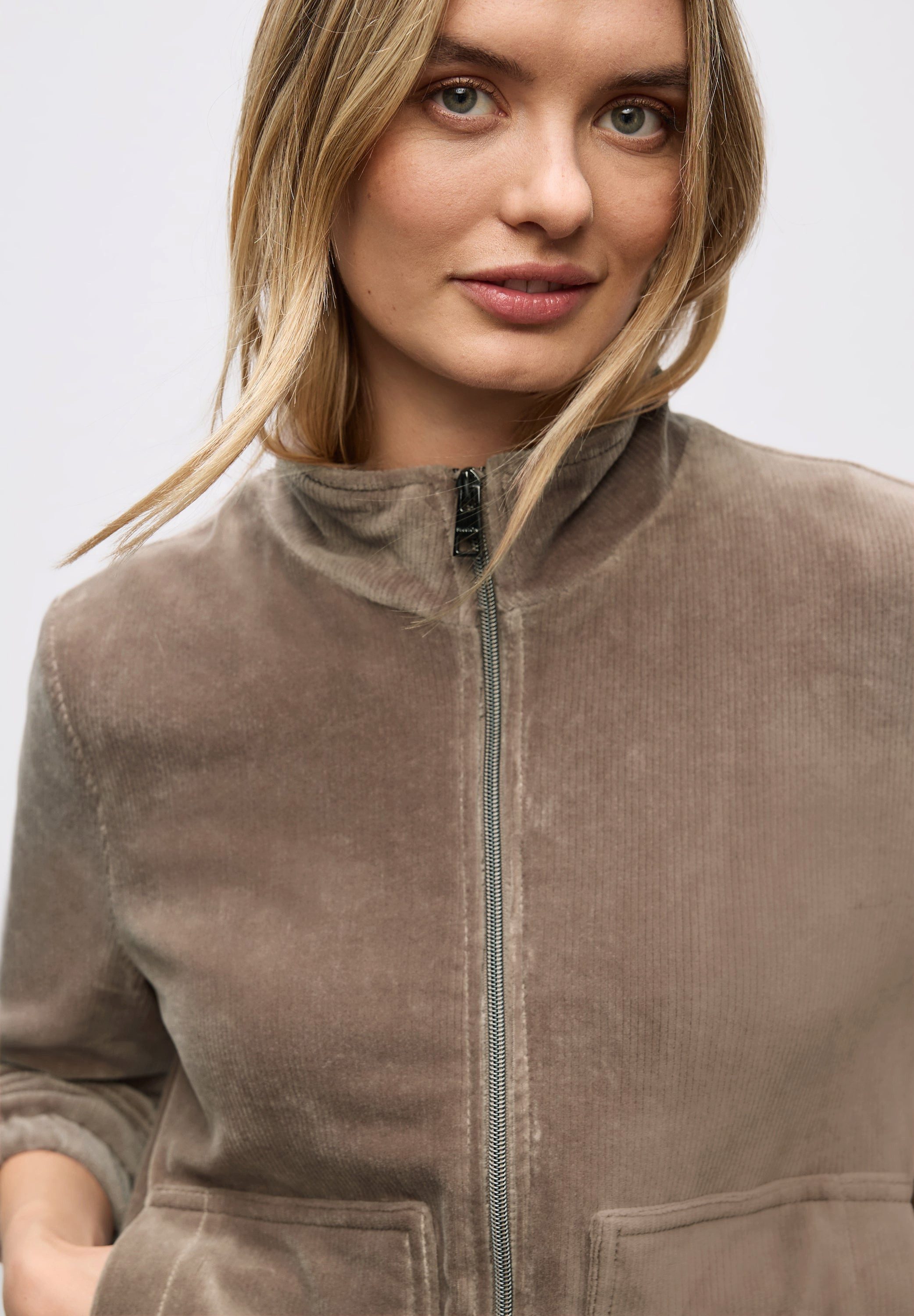 STREET ONE Cordjacke Cordjacke mit Zipper (1-St) günstig online kaufen
