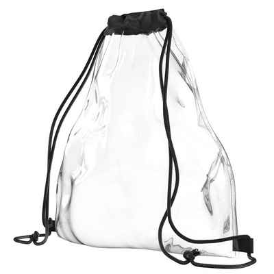 EAZY CASE Turnbeutel Festival Bags V2 Small Black, Festival Bag durchsichtig Transparente Tasche Festival Unisex Klein