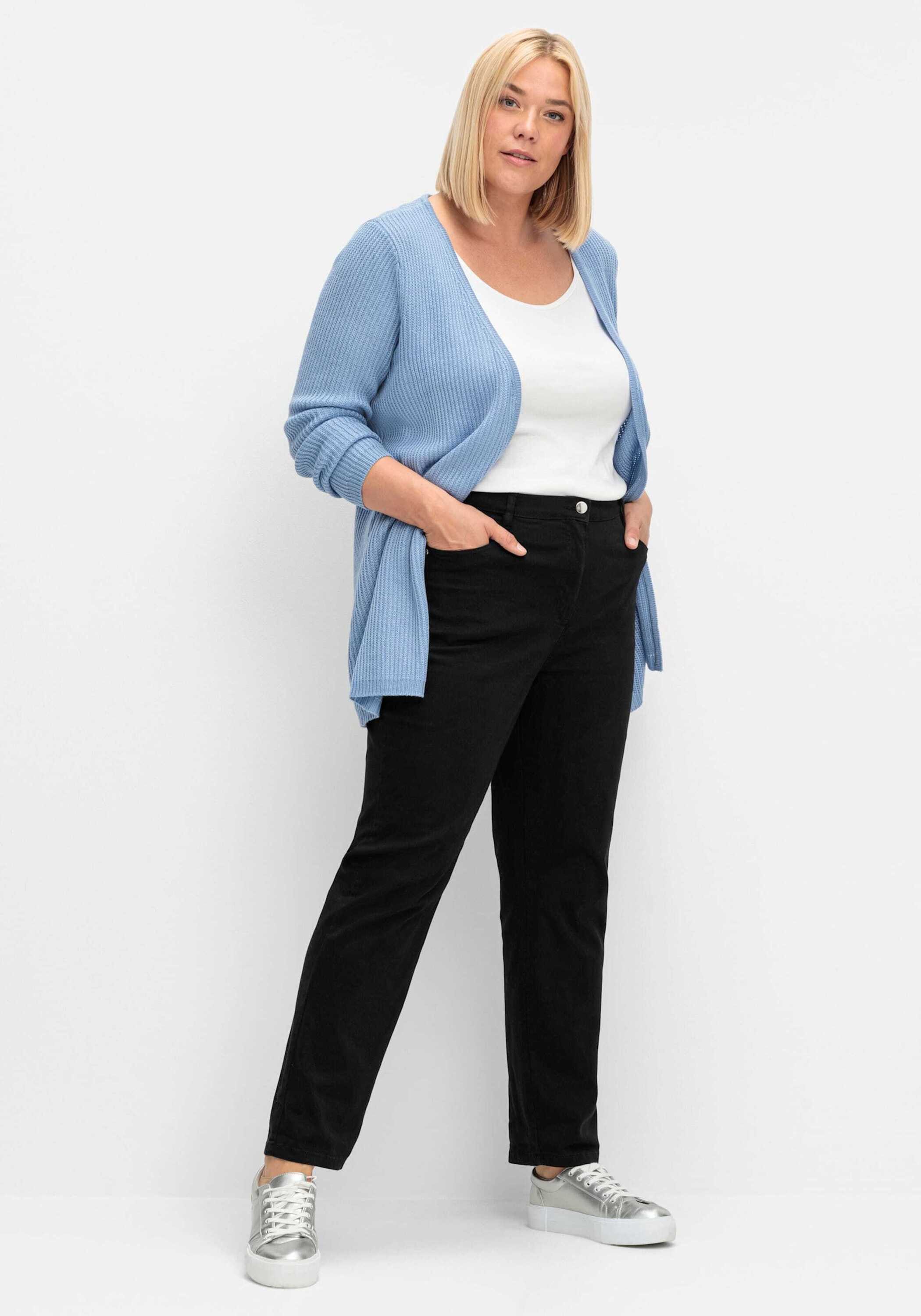 Sieh an! Strickjacke Long-Strickjacke Langarm Sonstiger Warencharakter