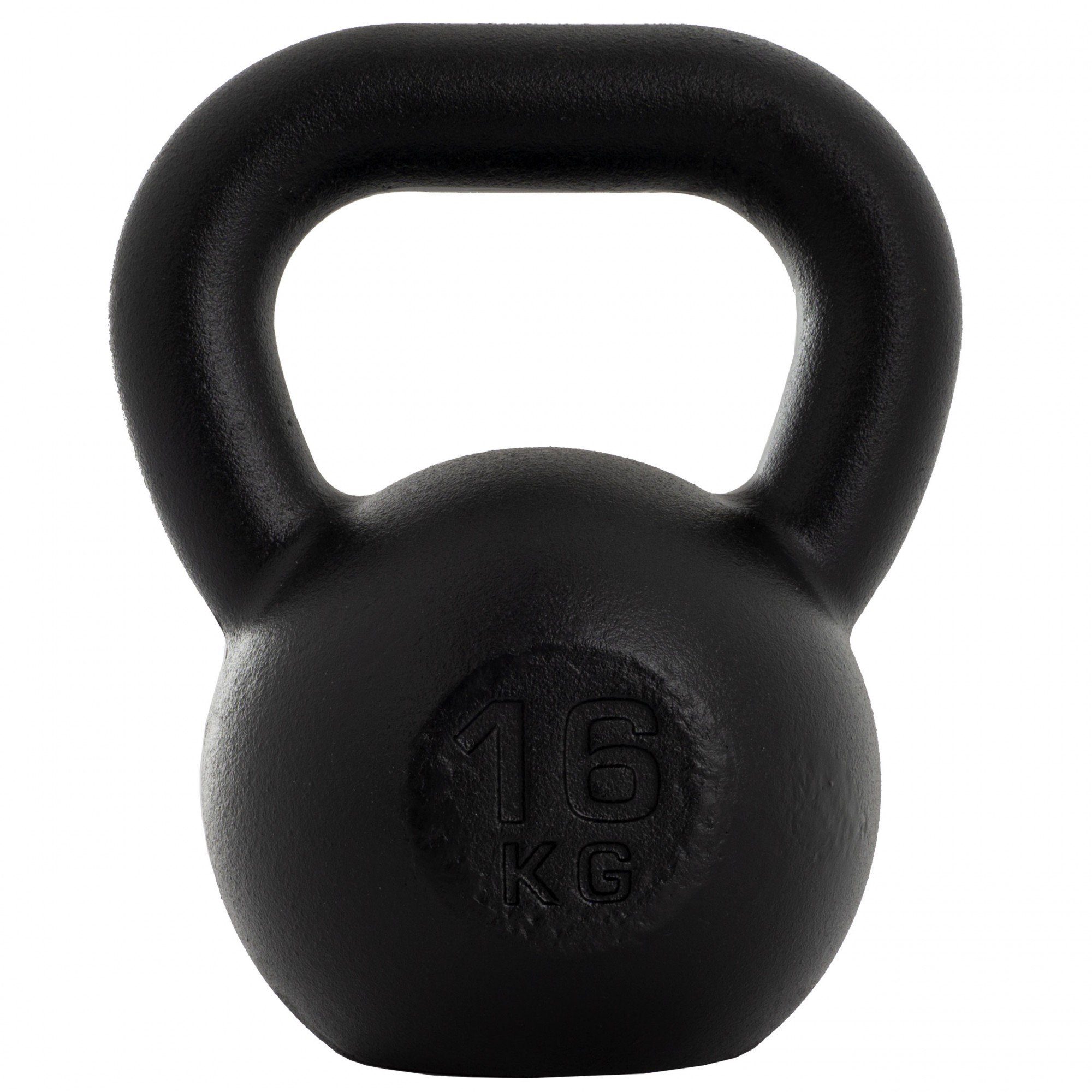 ScSPORTS® Kettlebell 16 kg Gusseisen Kugelhantel Kugelgewicht Schwunghantel