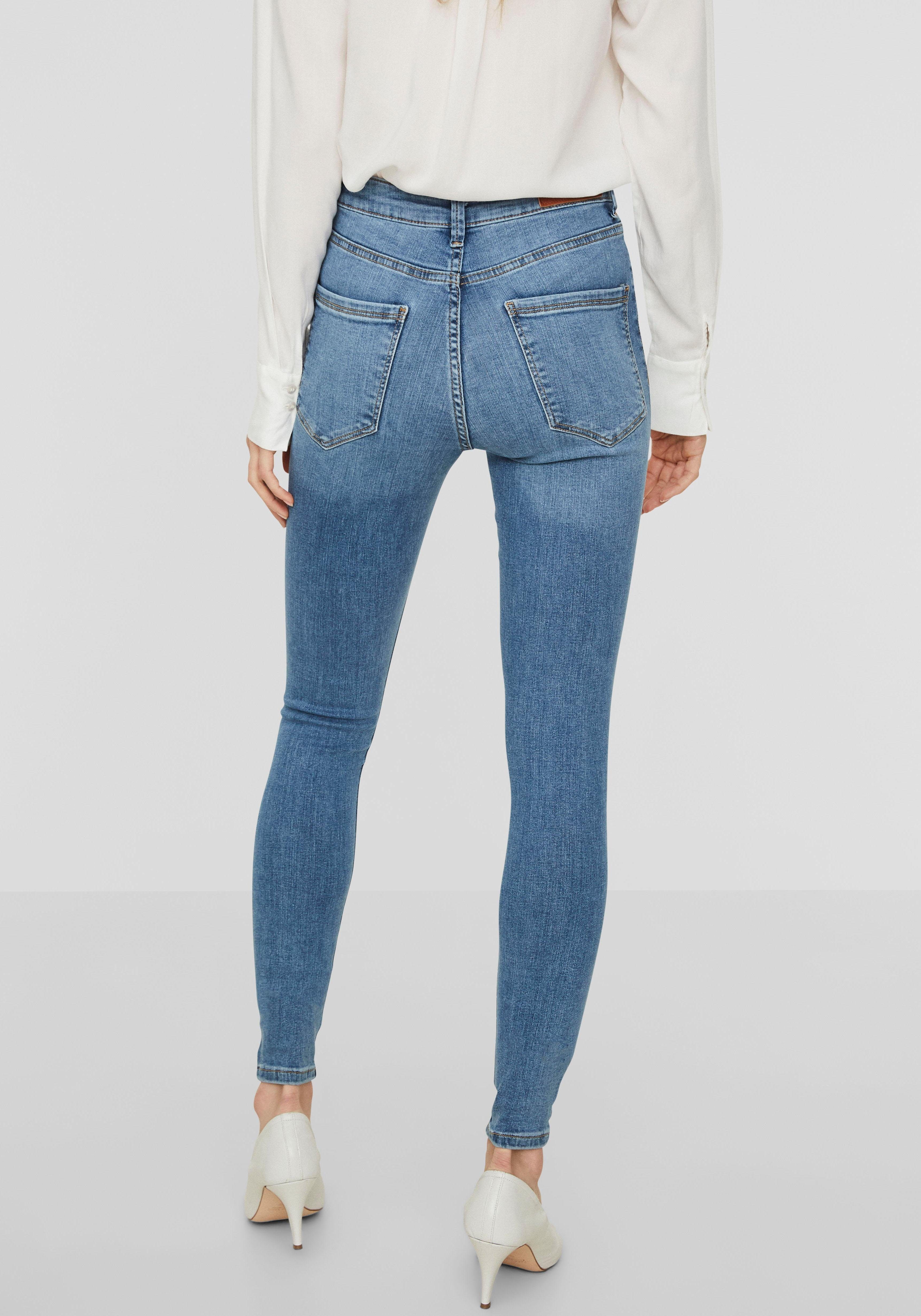 light blue Vero Moda High-waist-Jeans denim VMSOPHIA