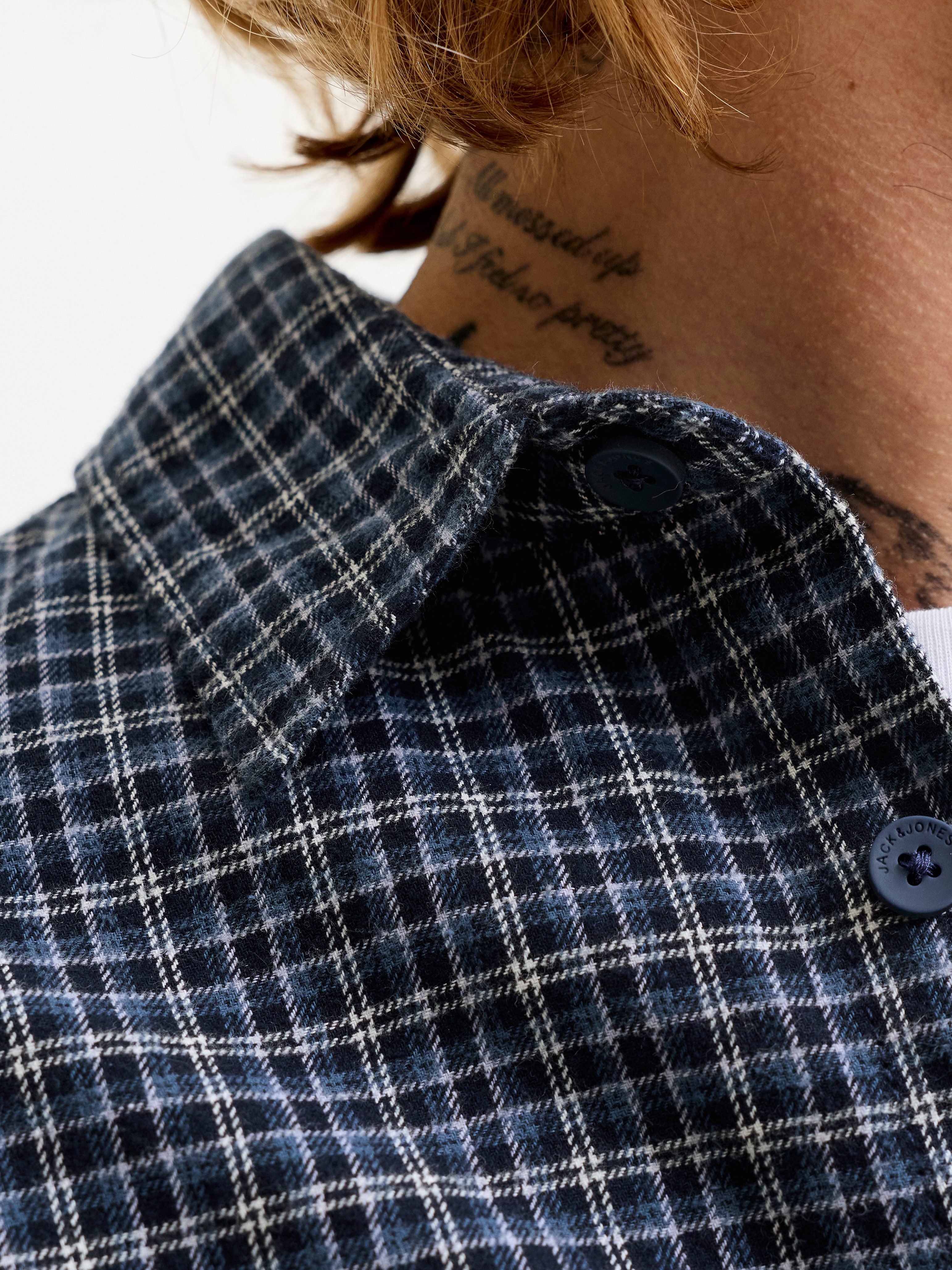 Jack & Jones PlusSize Langarmhemd JJCARTER CHECK SHIRT LS SN PLS Baumwolle, relaxed fit – Bild 4 von 5