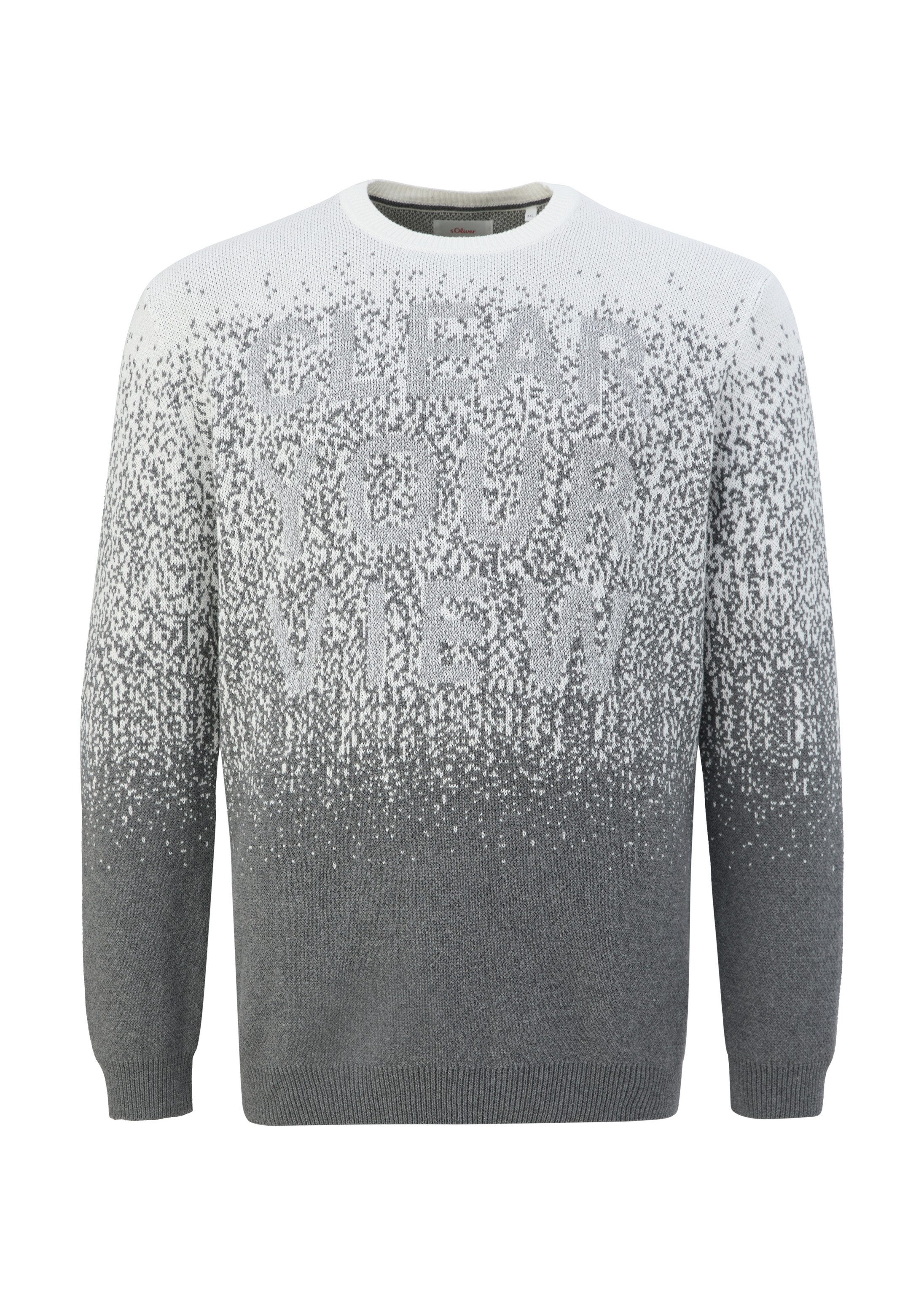 s.Oliver Longpullover Strickpullover Pullover aus Baumwollstrick