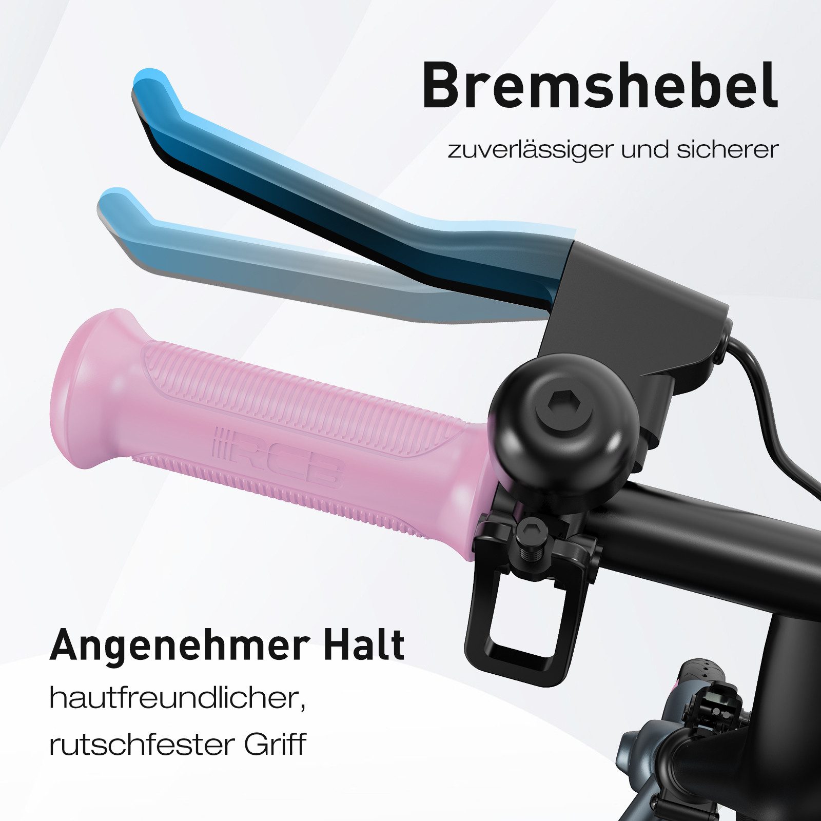 RCB TECH Elektro-Kinderroller R7X,7" faltbarer Elektroroller für Kinder von 8-12, Reichweite 7-15 km, Drei Geschwindigkeitsstufen: 6km/h, 10km/h, 15km/h