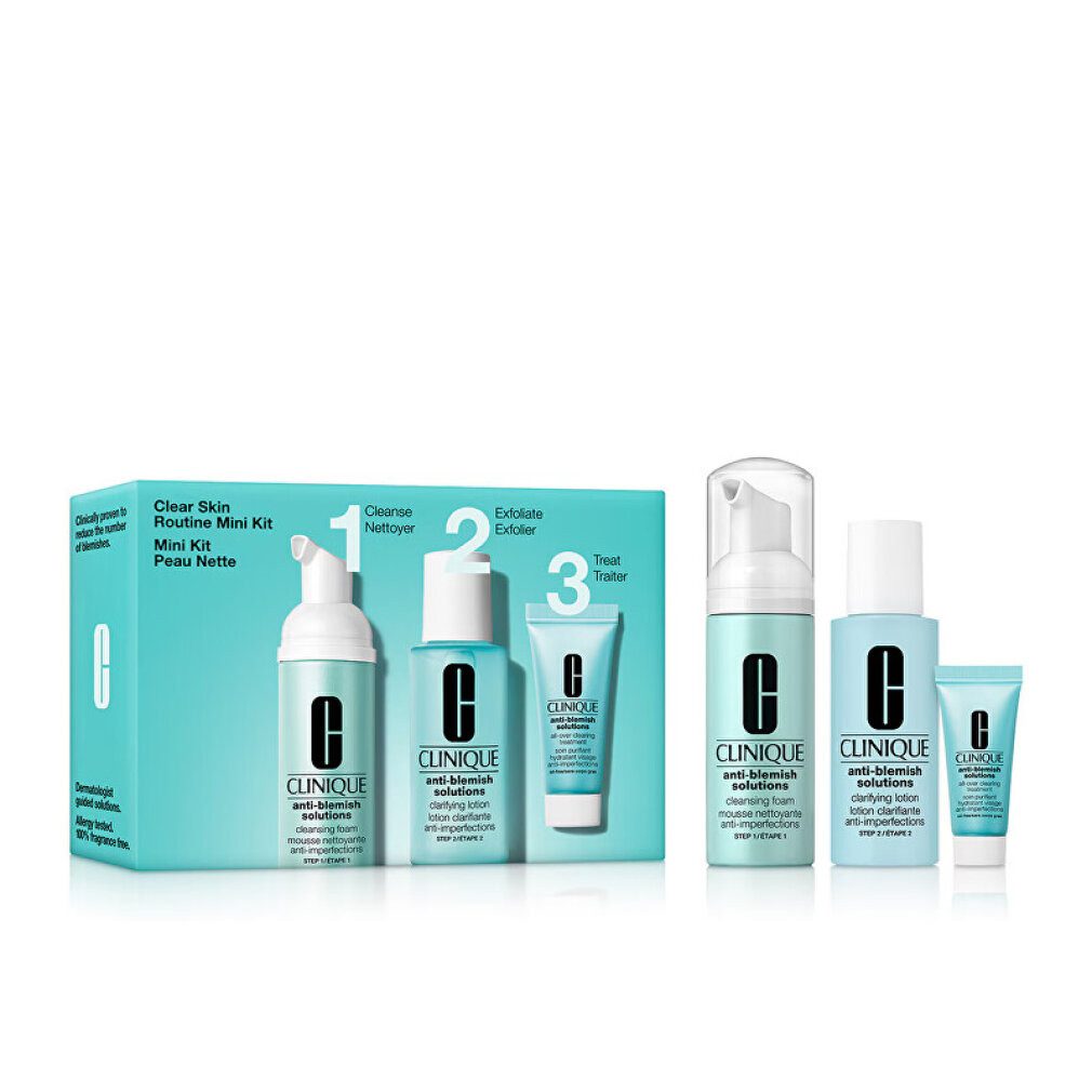 CLINIQUE Körperpflegemittel ANTI-BLEMISH SOLUTIONS 3-STUFIGES HAUTPFLEGESYSTEM, 3-TEILIG
