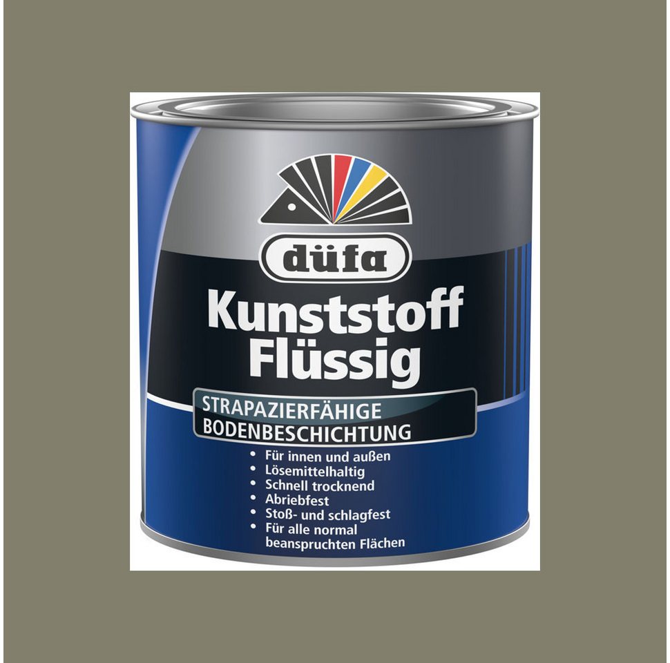 Thumbnail - düfa Acryl-Flüssigkunststoff Kunststoff Flüssig Grau 750 ml Flüssigkunststoff Matt, schützt den Untergrund vor Nässe und...