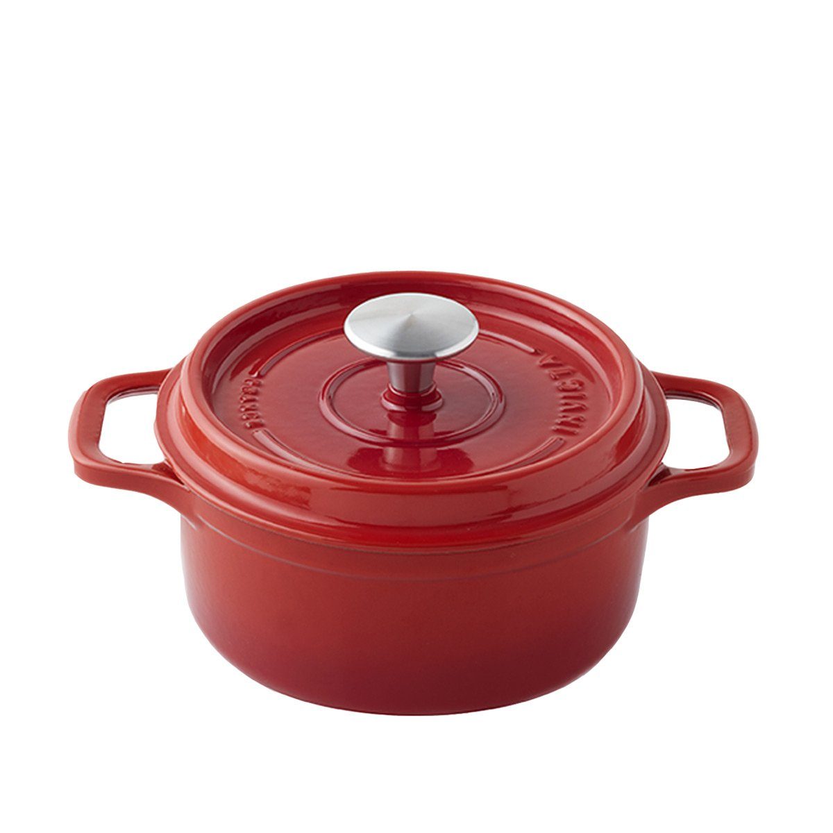 Invicta Bräter Cocottes, Cocotte rund 26 cm / 5 L - Gusseisen rot