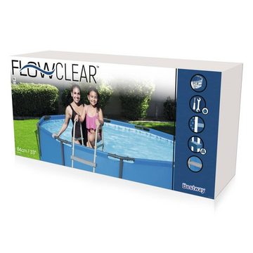 vidaXL Poolleiter Bestway Poolleiter 4 Stufen Flowclear 122 cm 58331 Kindersicher
