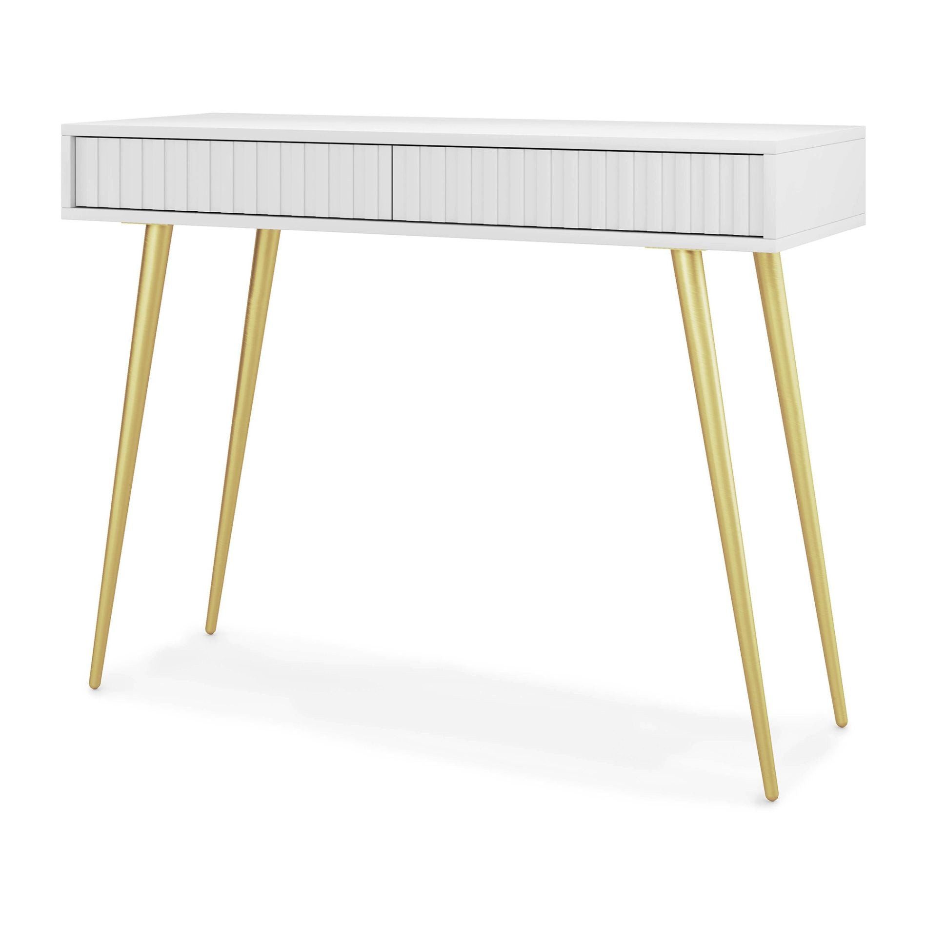 Selsey Schminktisch BELLO, 2 Schubladen, Metallgestell