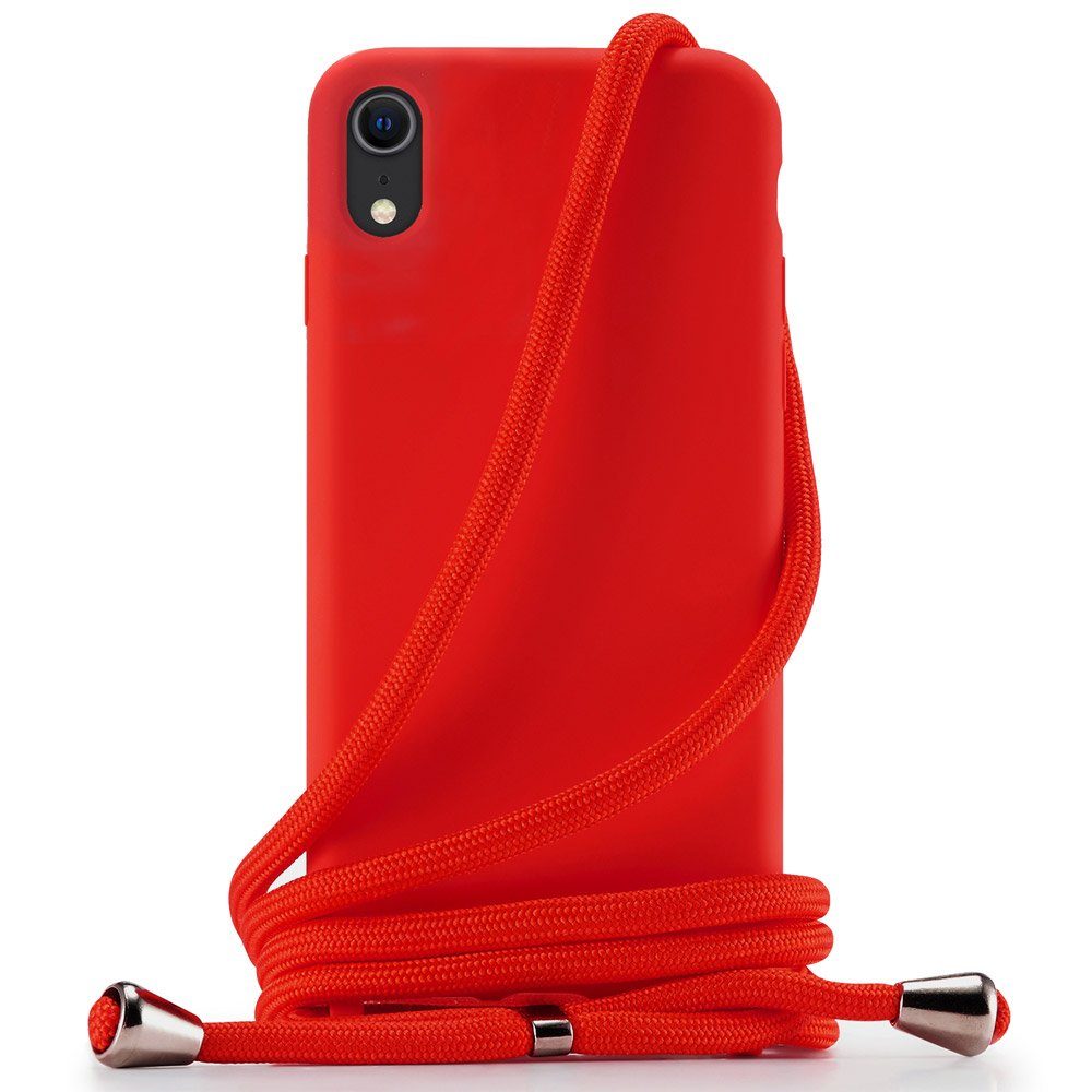 FITSU Handyhülle Handykette für Apple iPhone Hülle mit Band Handyband Case zum Umhängen, Hülle für iPhone 12 Pro, 12, 12 Mini, SE 2022, 11, XS, XR, X, 8, 7, 6