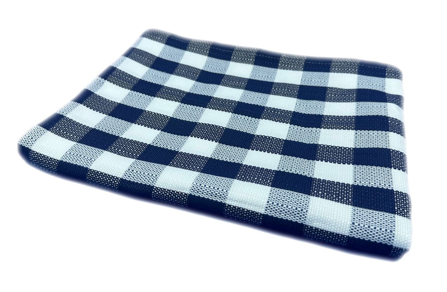 texpot Tischdecke Tischwäsche im 2 cm Karo blau-weiß 100% Baumwolle Landhau günstig online kaufen