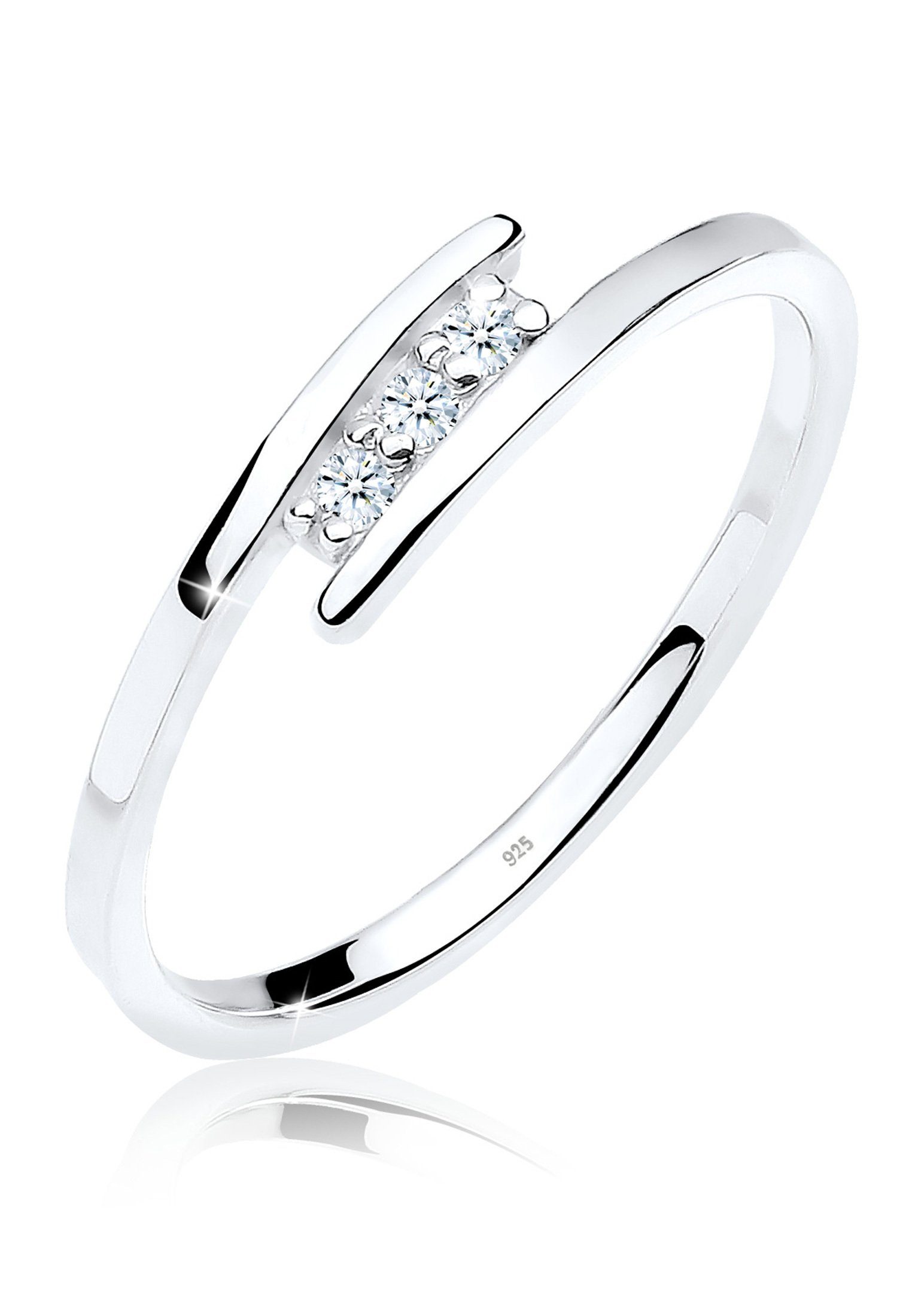 Elli DIAMONDS Verlobungsring Diamant Weiß Brillantschliff (0.045ct) 925 Ste günstig online kaufen