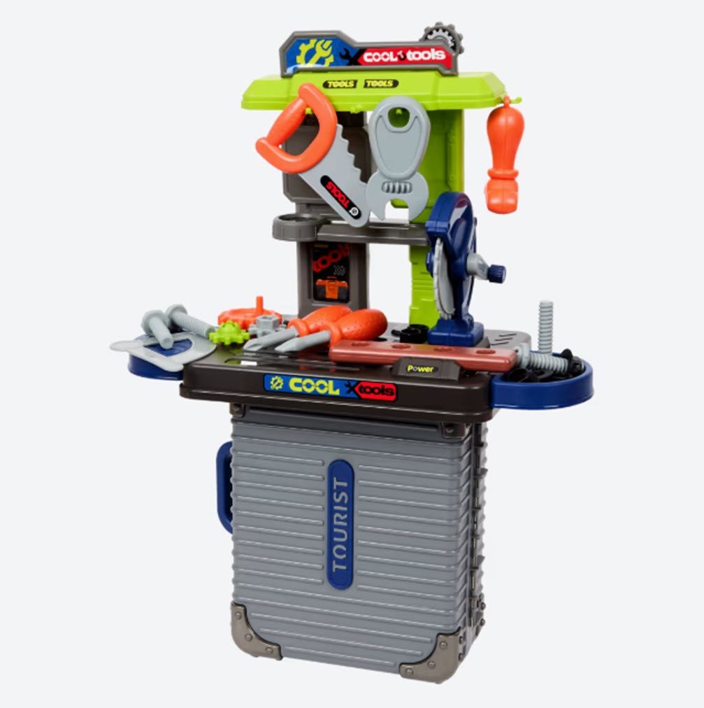 Spectrum Spielwerkzeugkoffer Spiel Werkzeugtisch im Koffer Tool Set