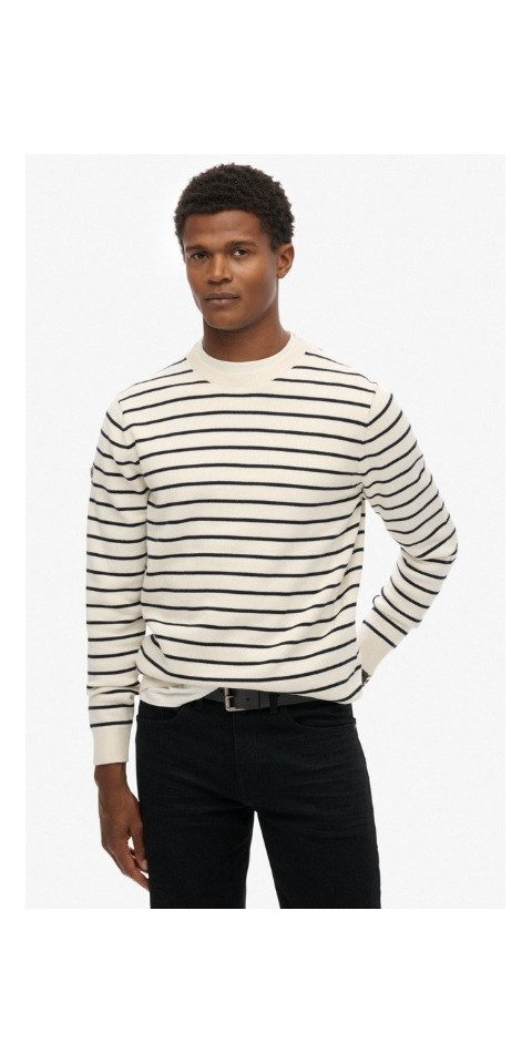 Kapuzenpullover MERCHANT BRETON JUMPER CREAM BRETON STRIPE